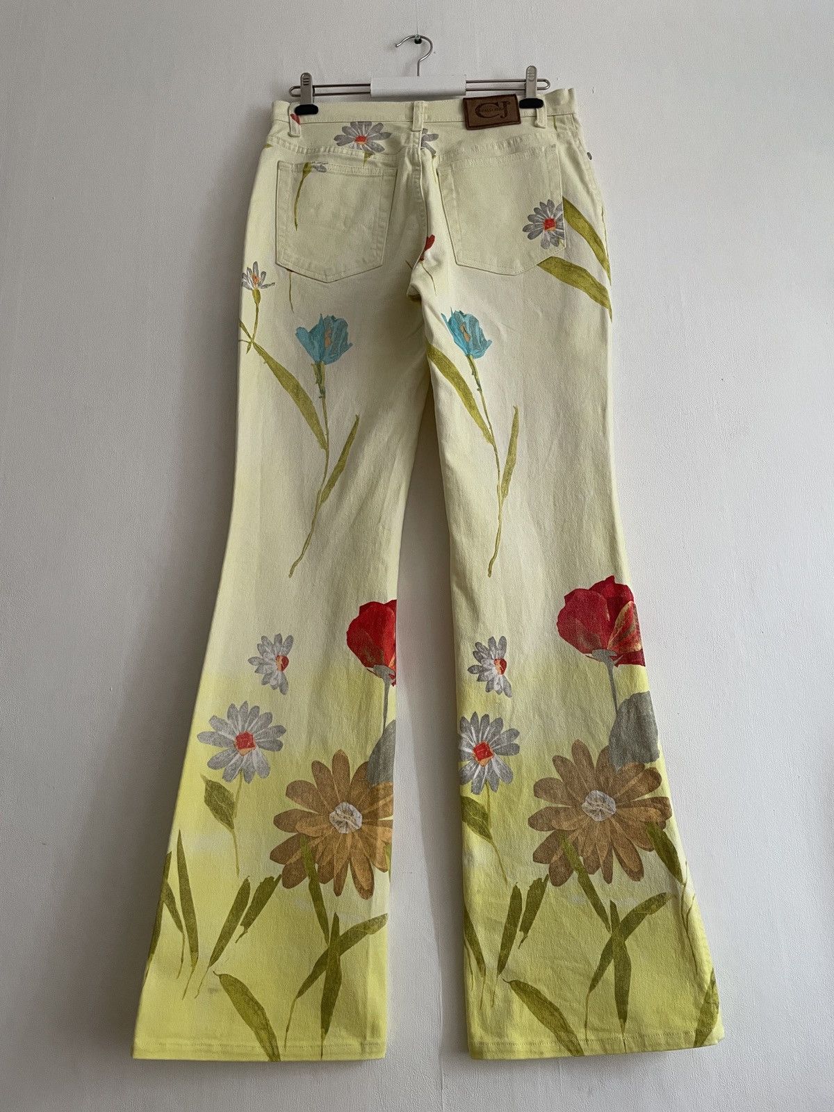 Just Cavalli Just Cavalli Vintage Floral Print Flare Jeans Size 30" / US 8 / IT 44 - 2 Thumbnail