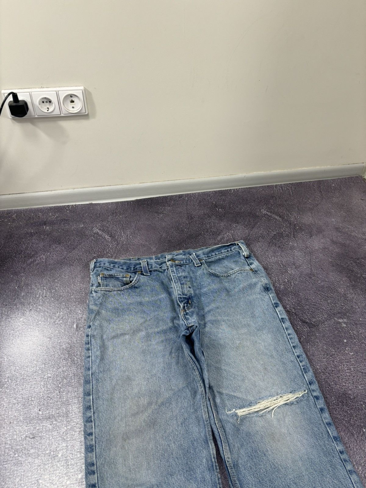 Carhartt Vintage Carhartt Traditional Fit Faded Work Hype Denim Jeans Size US 38 / EU 54 - 9 Thumbnail