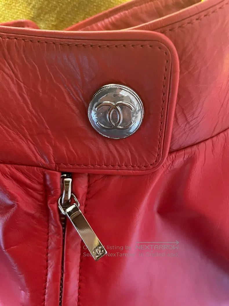 Chanel Chanel 23a Early Spring Vacation Series Red Sheepskin Vest Size XS / US 0-2 / IT 36-38 - 7 Thumbnail