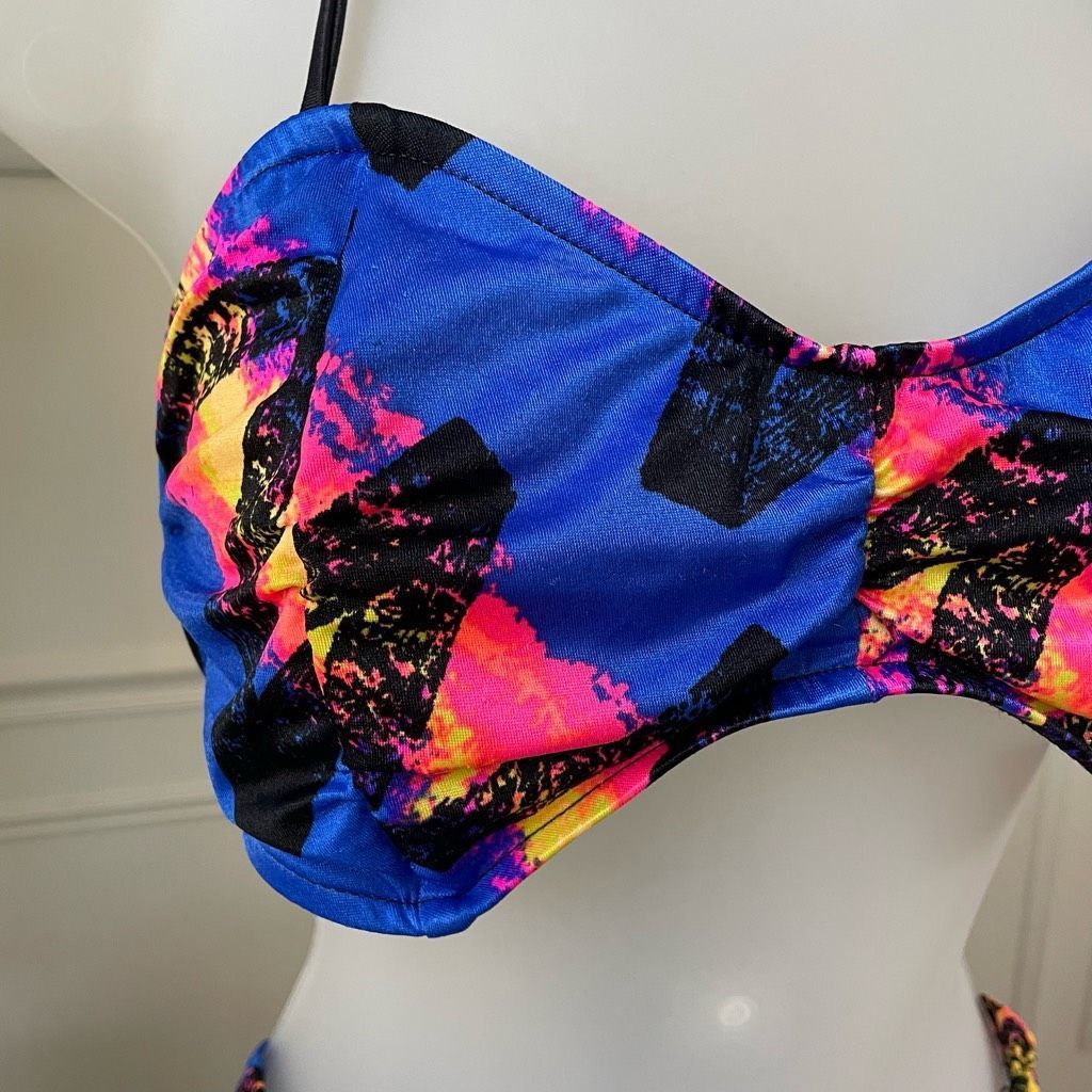 Vintage Vintage 80s Pacific Connections St Tropez Bikini Swimsuit M Size ONE SIZE - 3 Thumbnail