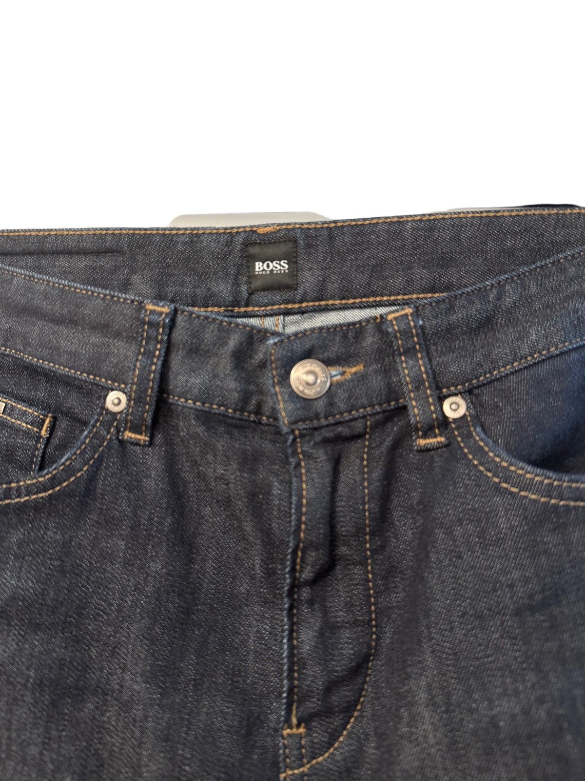 Hugo Boss HUGO BOSS REGULAR-FIT JEANS IN DARK-BLUE COMFORT-STRETCH Size US 32 / EU 48 - 4 Thumbnail