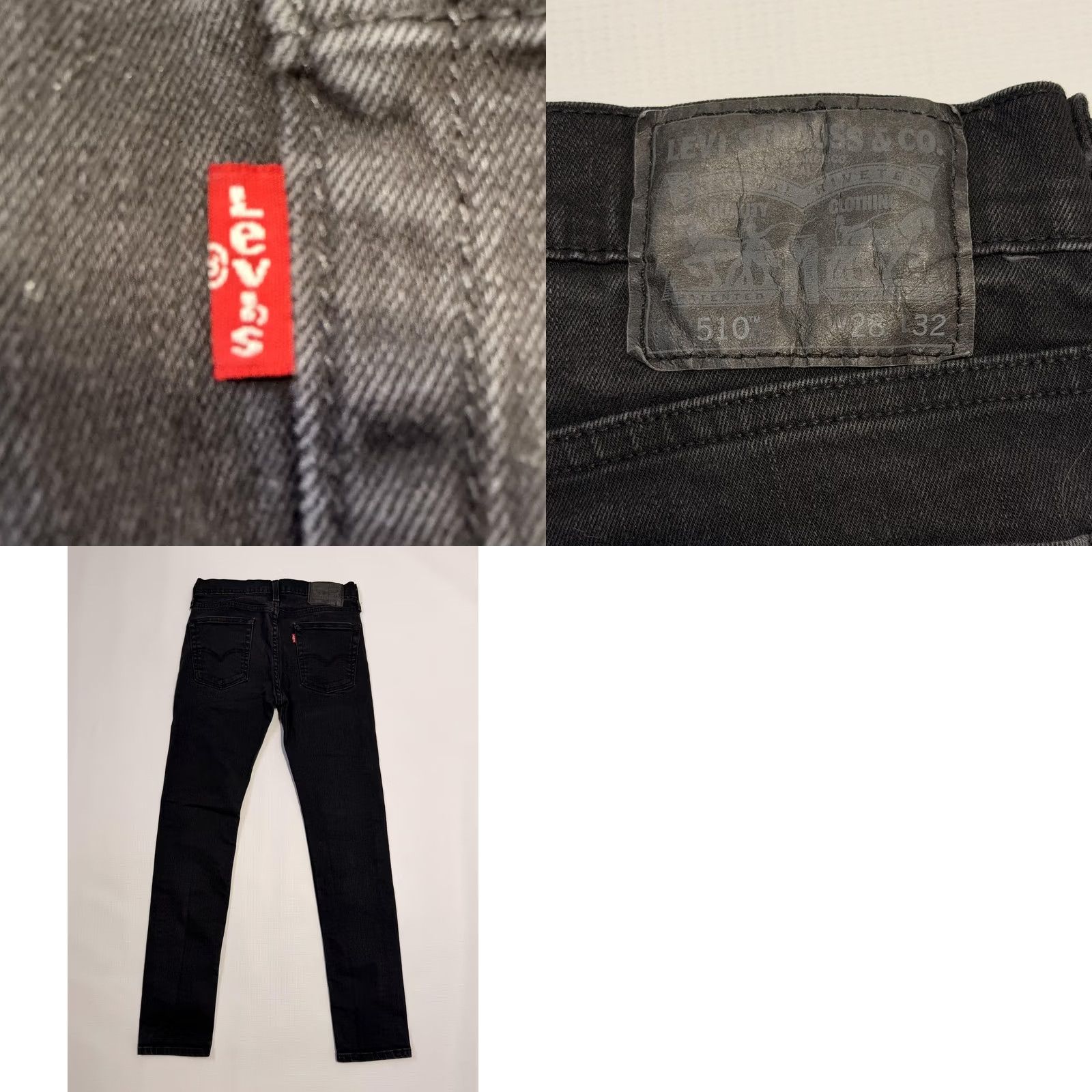 Levi's Levi's 510 Jeans Mens Slim Skinny Black Denim Waterless 28x32 Zip Pocket Rock Casual Regular Jeans Mens Size US 28 / EU 44 - 9 Thumbnail