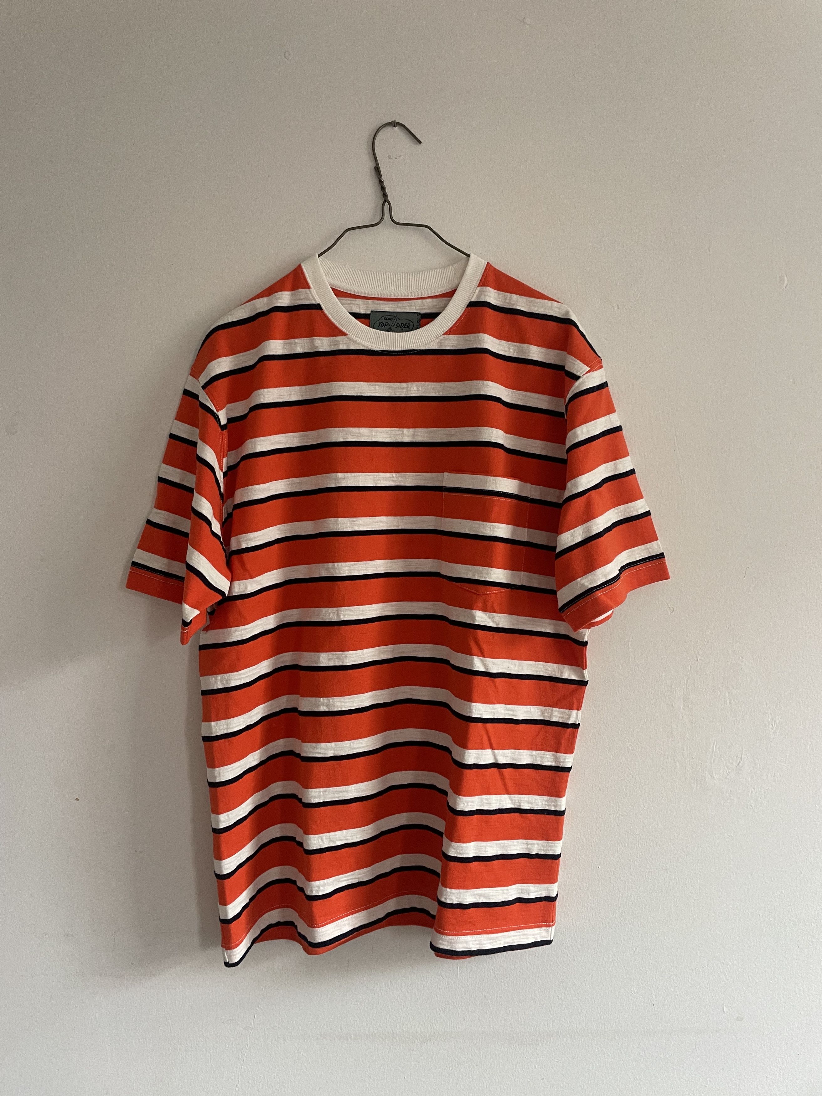 Beams Plus × Sperry BEAMS PLUS X SPERRY Pocket Tee Stripe - BP Orange Size US L / EU 52-54 / 3 - 1 Thumbnail