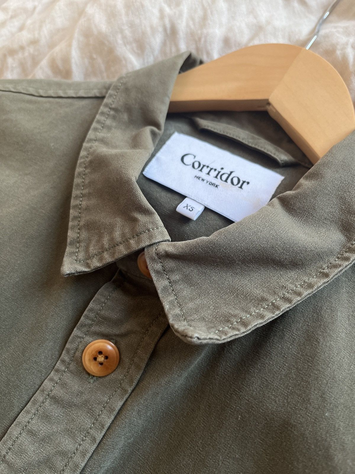 Corridor Corridor Olive Heavy Canvas overshirt (XS) Size US XS / EU 42 / 0 - 2 Thumbnail