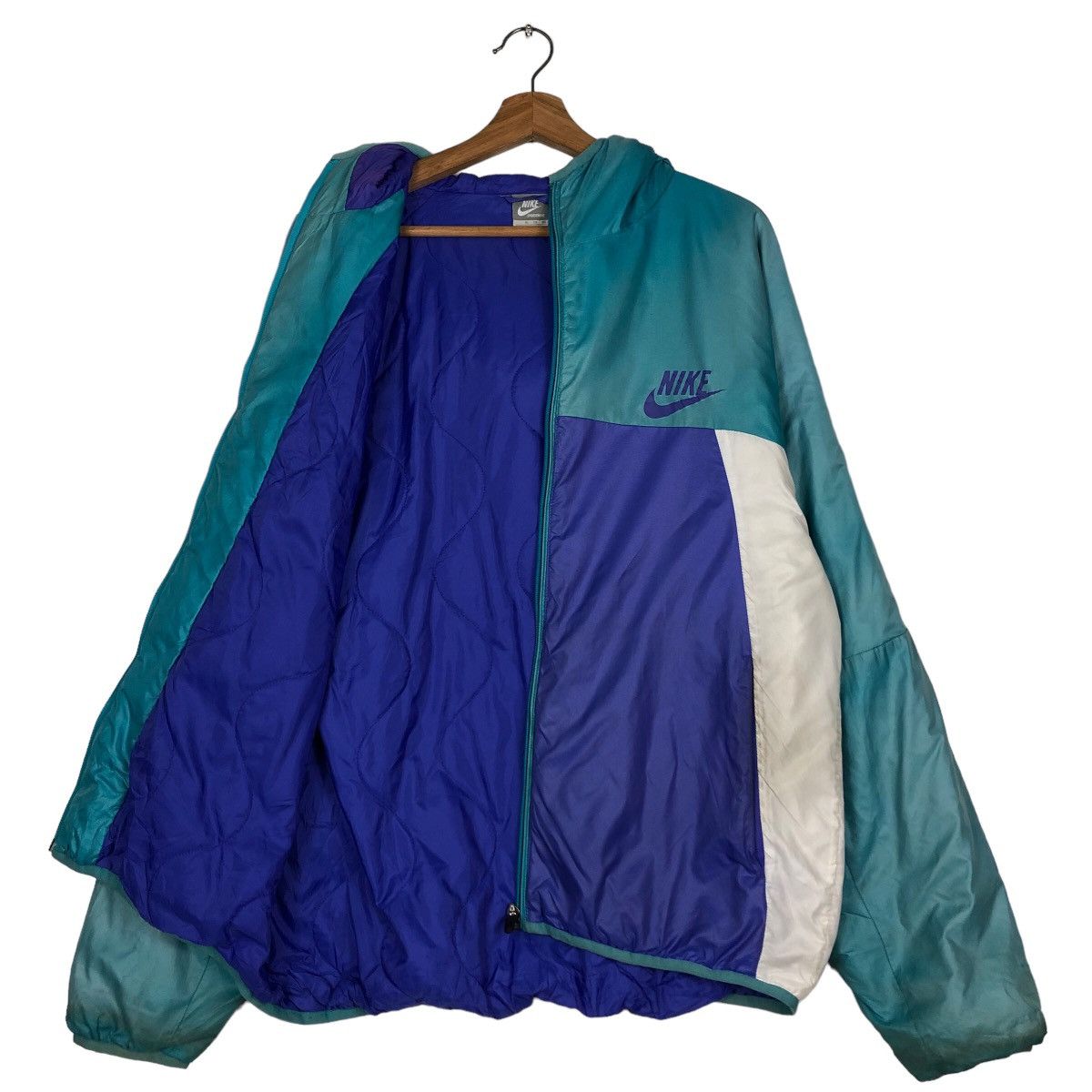 Nike 🔥Vintage Nike Sports Jacket Double Colour Streetwear Size US XL / EU 56 / 4 - 12 Thumbnail