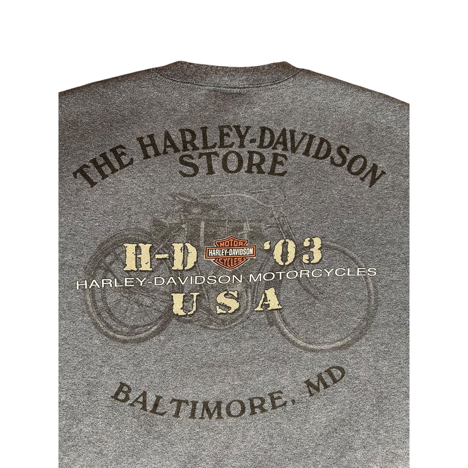 Designer × Harley Davidson × Vintage Vintage Harley Davidson Baltimore Crewneck Sweatshirt Size US M / EU 48-50 / 2 - 4 Thumbnail