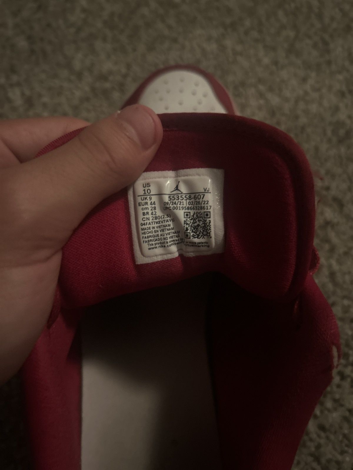 Jordan Brand Jordan 1 Low Cardinal Red Size US 10 / EU 43 - 7 Thumbnail