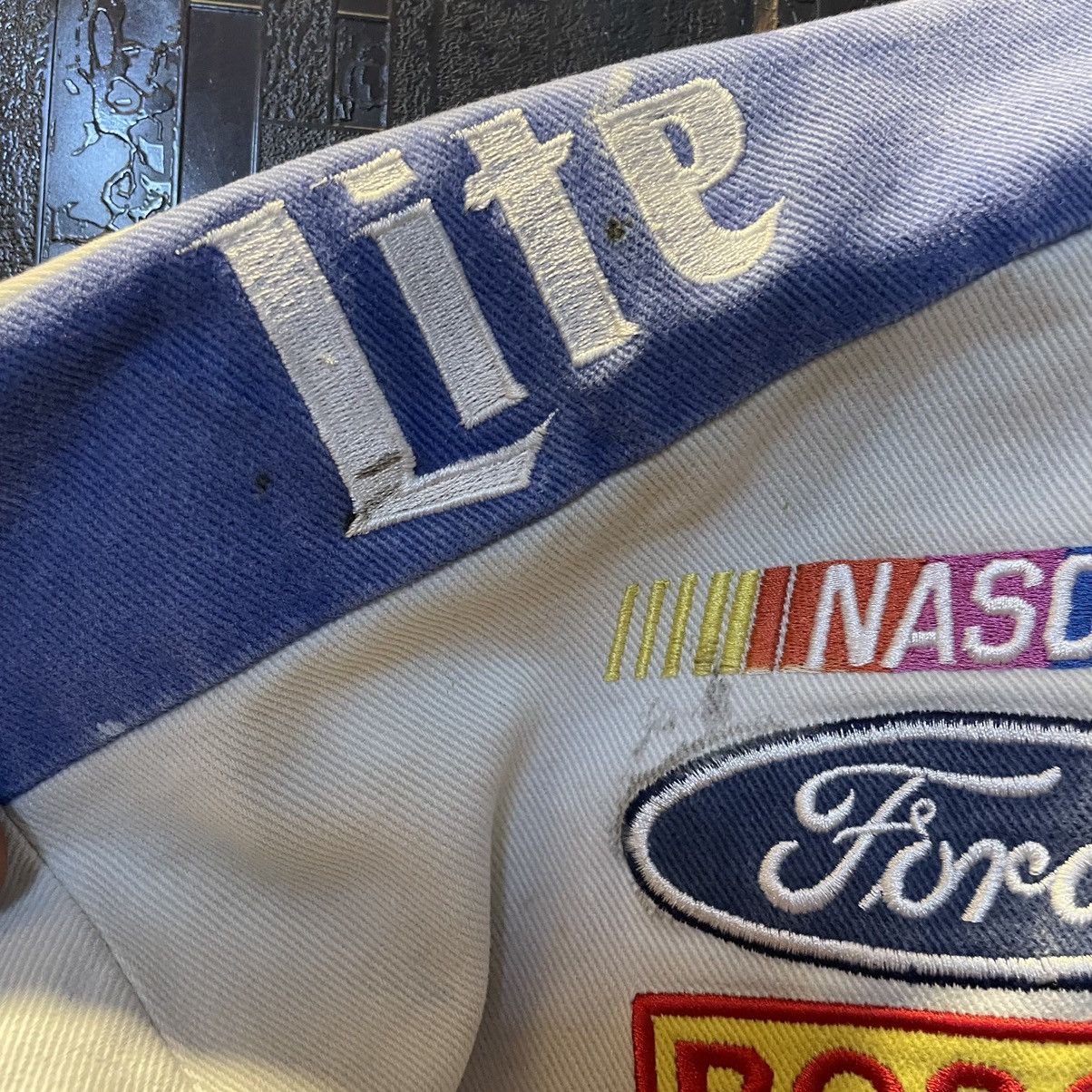 Jeff Hamilton Vintage Jeff Hamilton Miller Lite Nascar Jacket Size US L / EU 52-54 / 3 - 11 Thumbnail