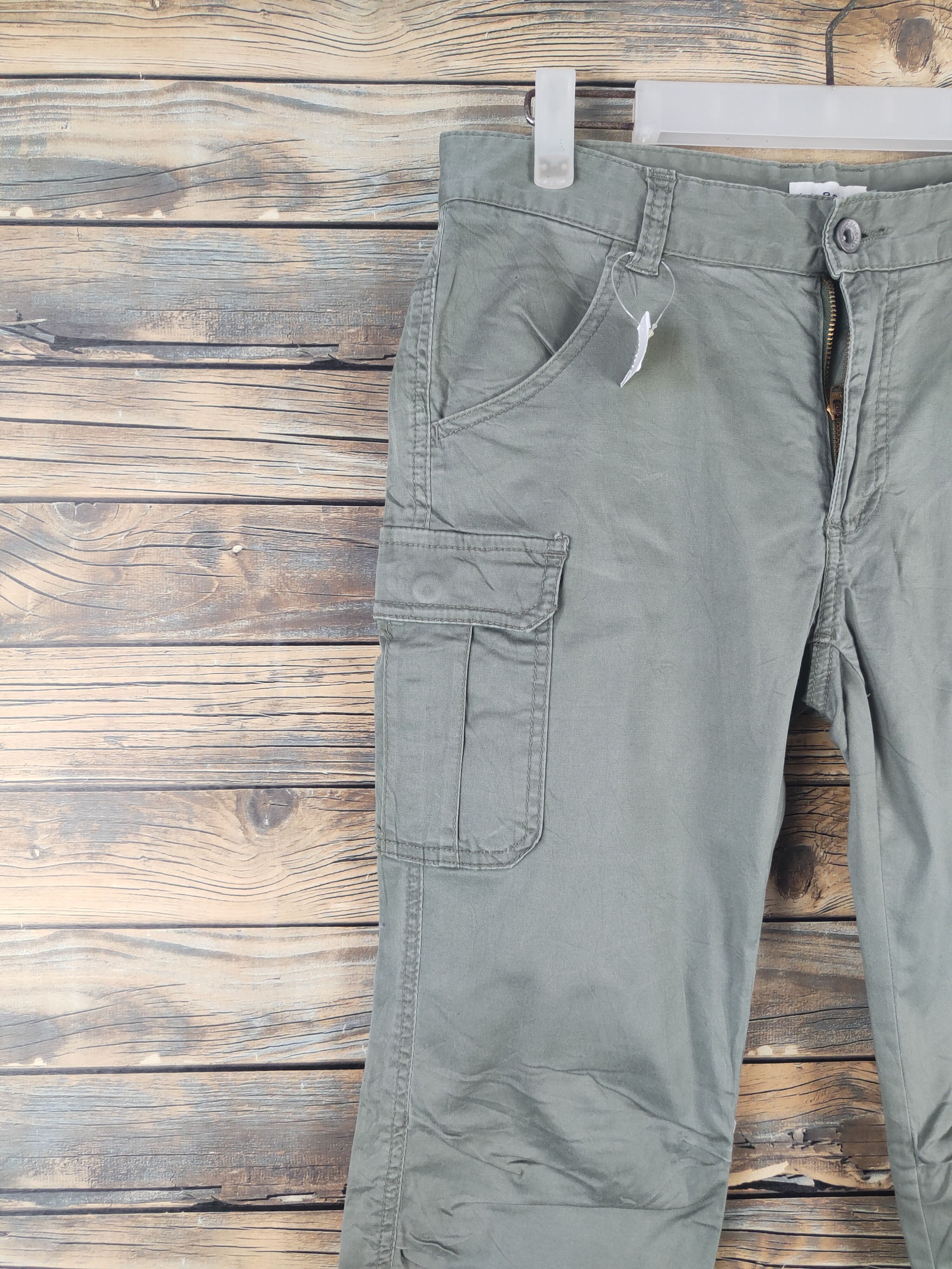 LOWRYS FARM DL Lepsim-Lowrys Farm Green Multipocket Cargo Pants #751 Size US 31 - 3 Thumbnail