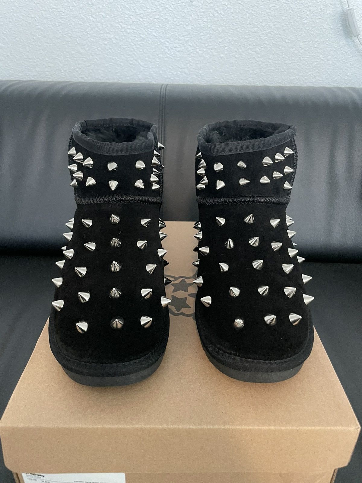 image of Hype x Ugg Club Prngrphy Black Studded “Ugg” Boot, Men's (Size 9)