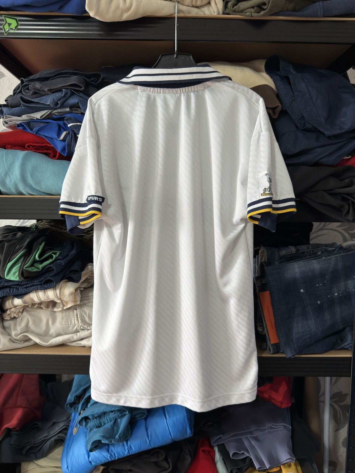 Vintage Score Draw Tottenham Hotspur 1993-95 Home Football Shirt Size US S / EU 44-46 / 1 - 5 Thumbnail