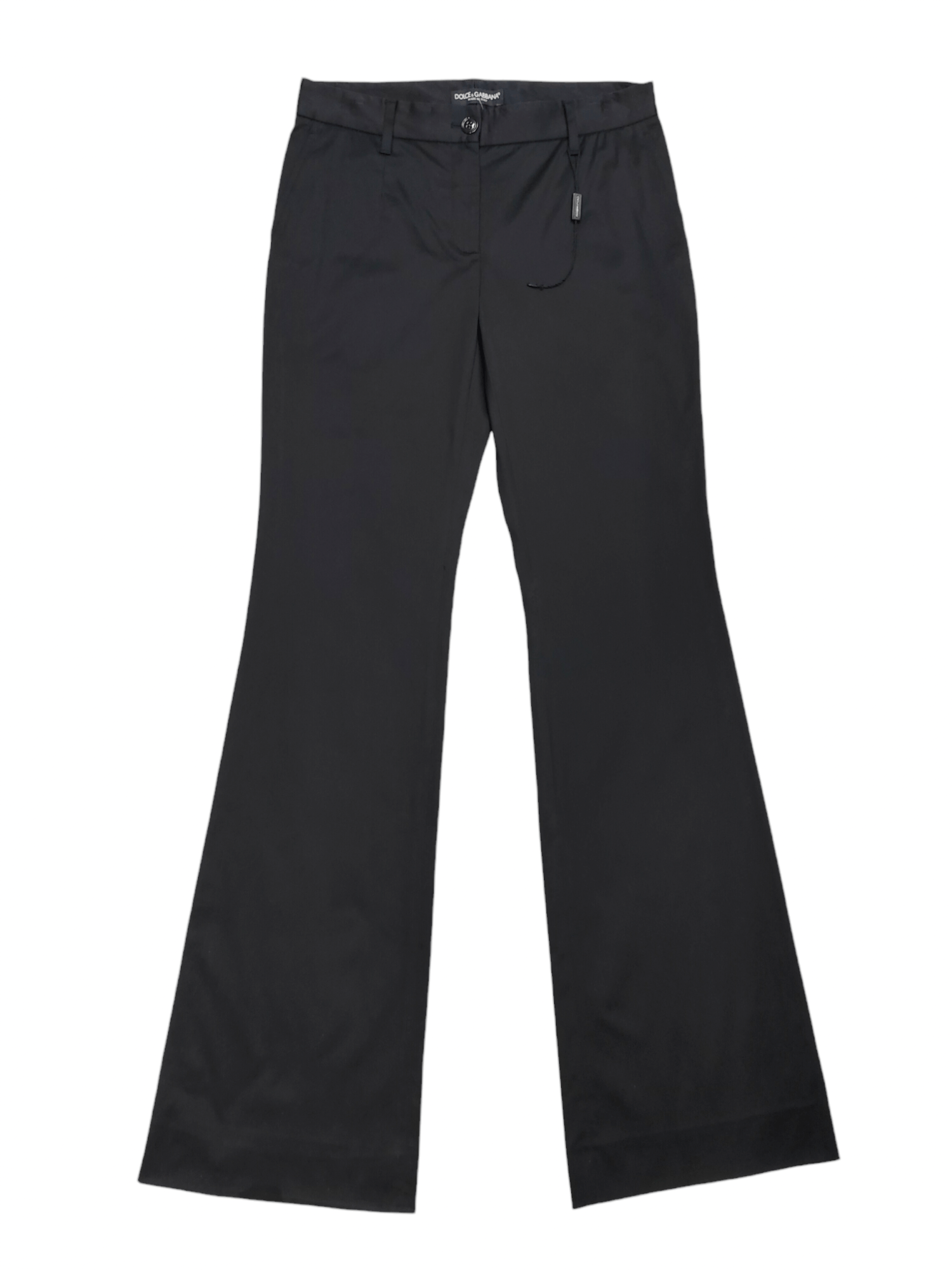 Dolce & Gabbana Dolce & Gabbana 🇮🇹 Black Flared Tailored Dress Pants Size 29" - 1 Thumbnail