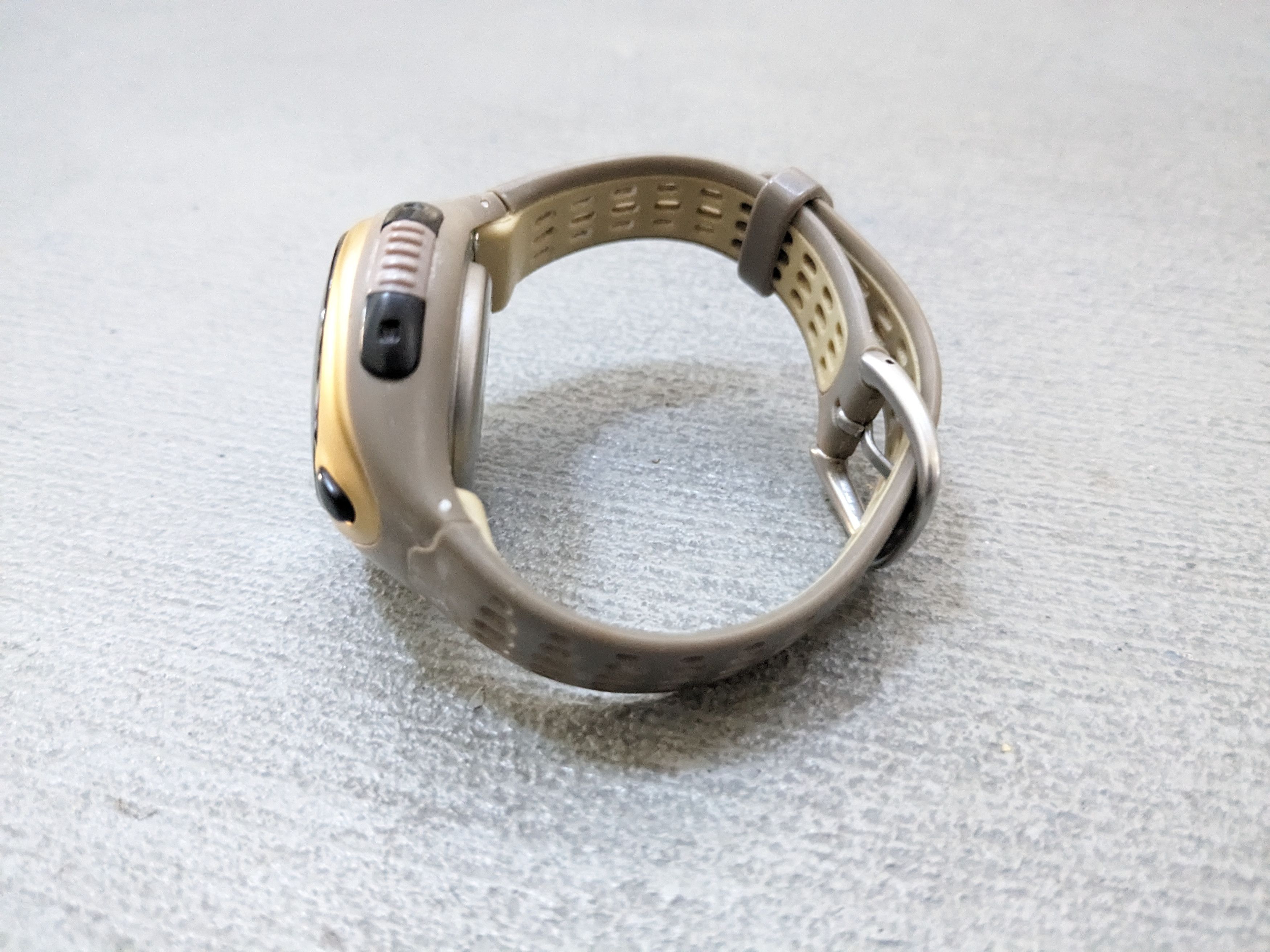 Nike × Vintage Vintage Nike Watch Gold Gray Rubber Digital Size ONE SIZE - 4 Thumbnail