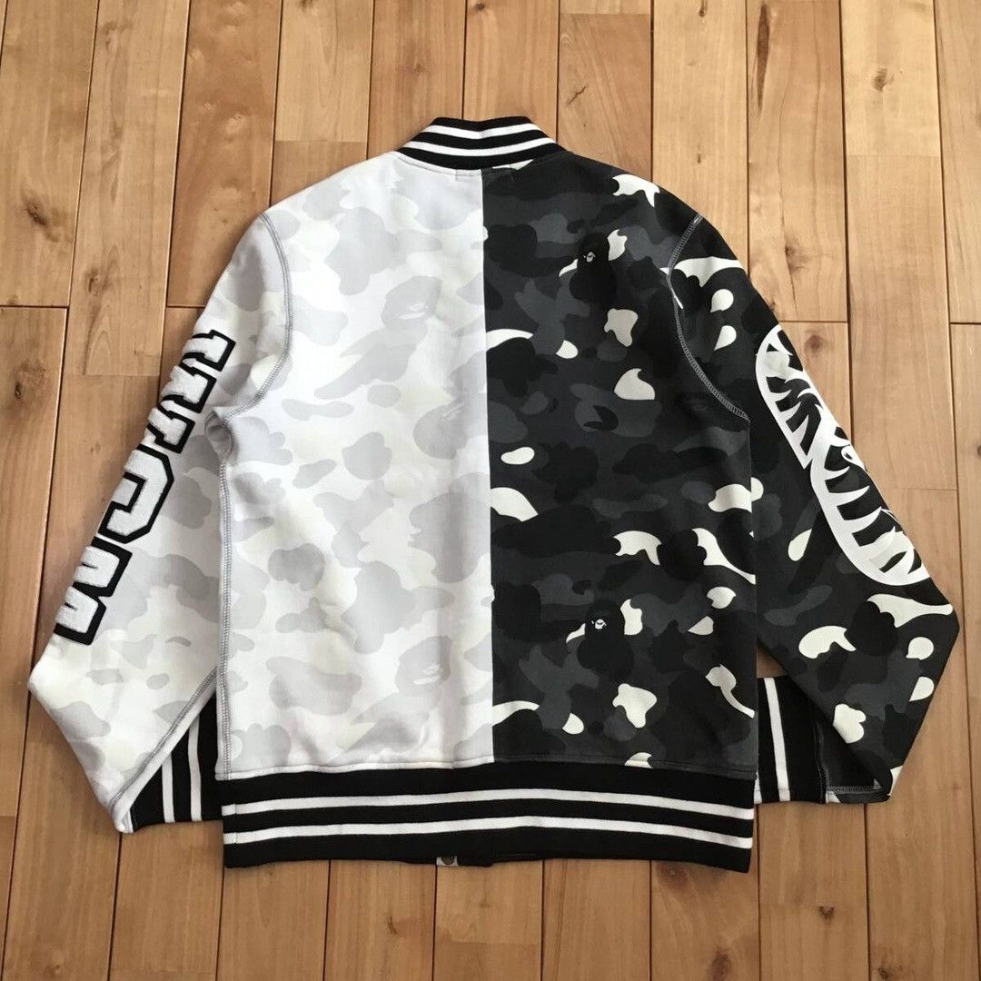 Bape 💫Glow in the dark💫 BAPE city camo shark sweat varsity jacket Size US M / EU 48-50 / 2 - 4 Thumbnail