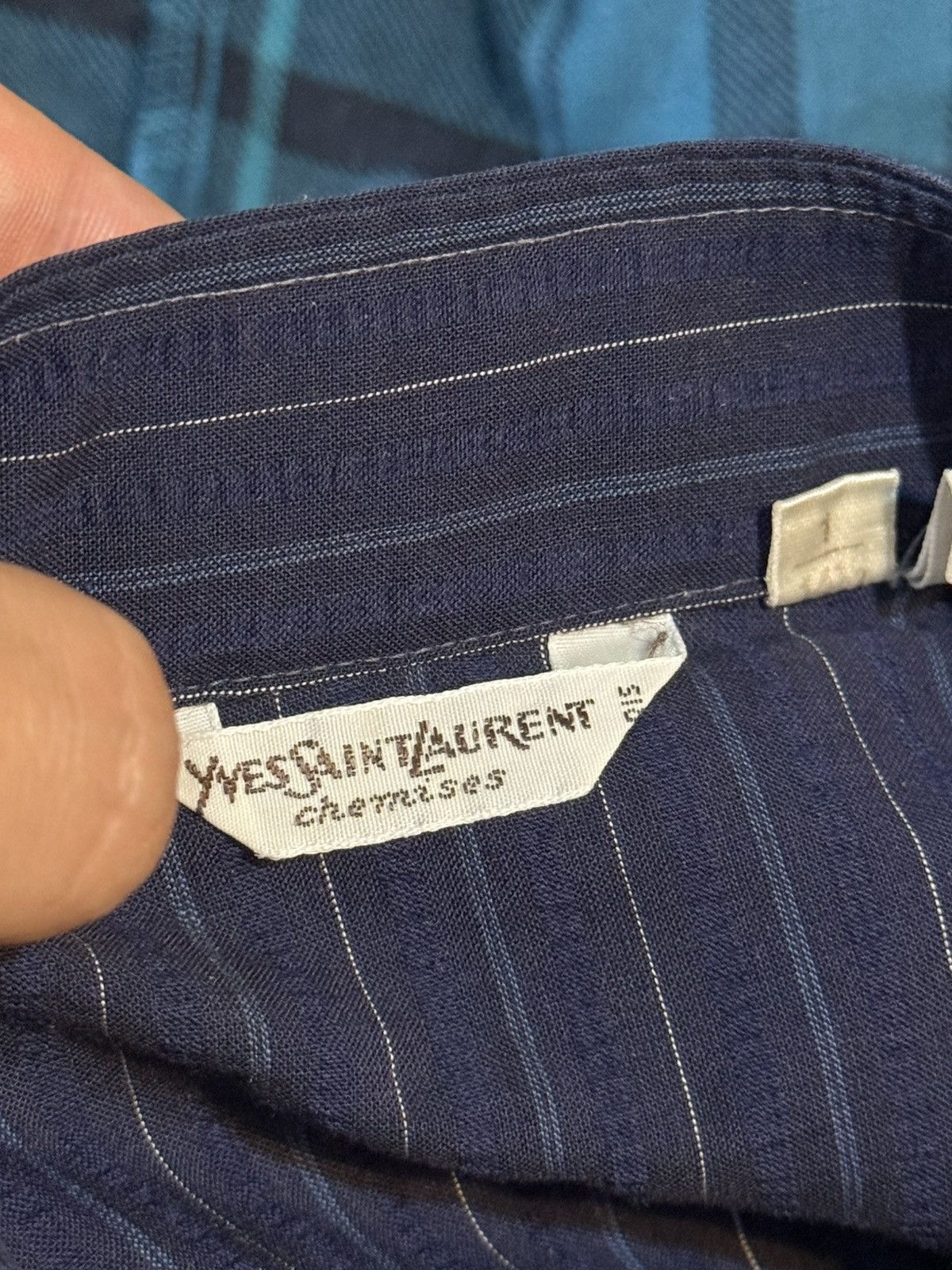 Yves Saint Laurent 90s YSL Shirt Button Up Short Sleeve Collar Logo Vintage y2k Size US S / EU 44-46 / 1 - 4 Thumbnail