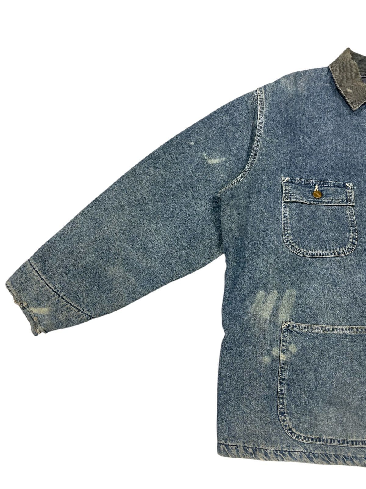 Carhartt Vintage Carhatt Denim Wool Blanked Lined Chore Jacket Size US L / EU 52-54 / 3 - 5 Thumbnail