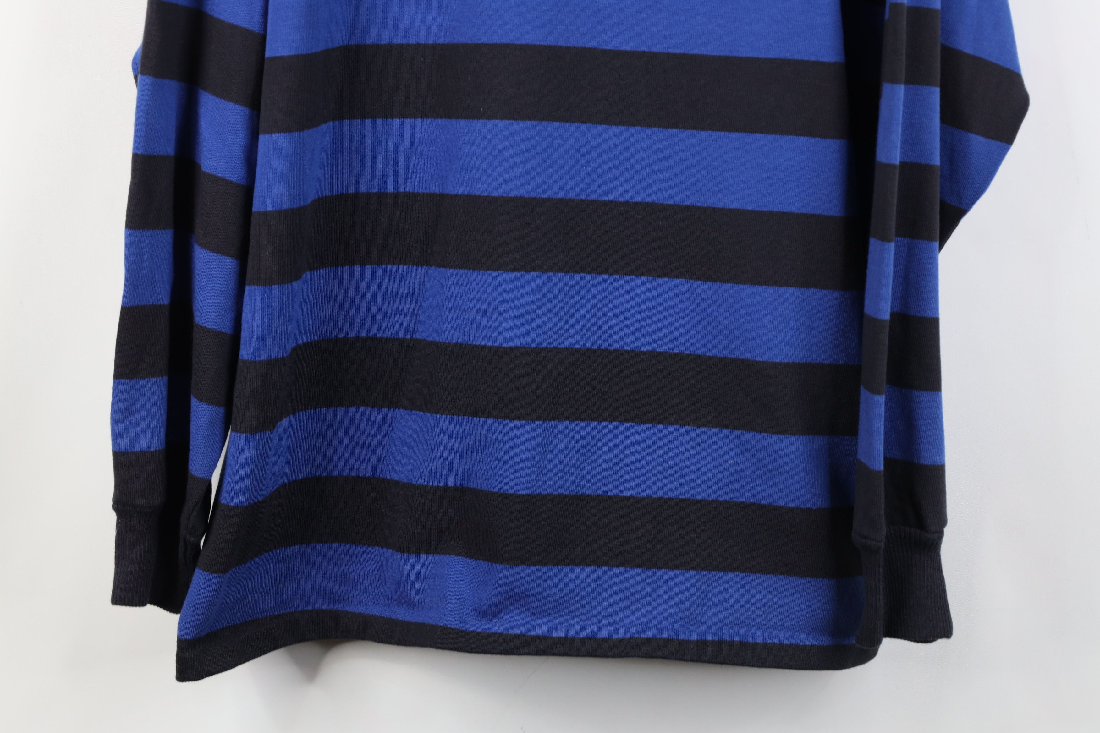 Vintage Vintage 90s Streetwear Block Knit Long Sleeve Rugby Polo USA Size US XL / EU 56 / 4 - 3 Thumbnail