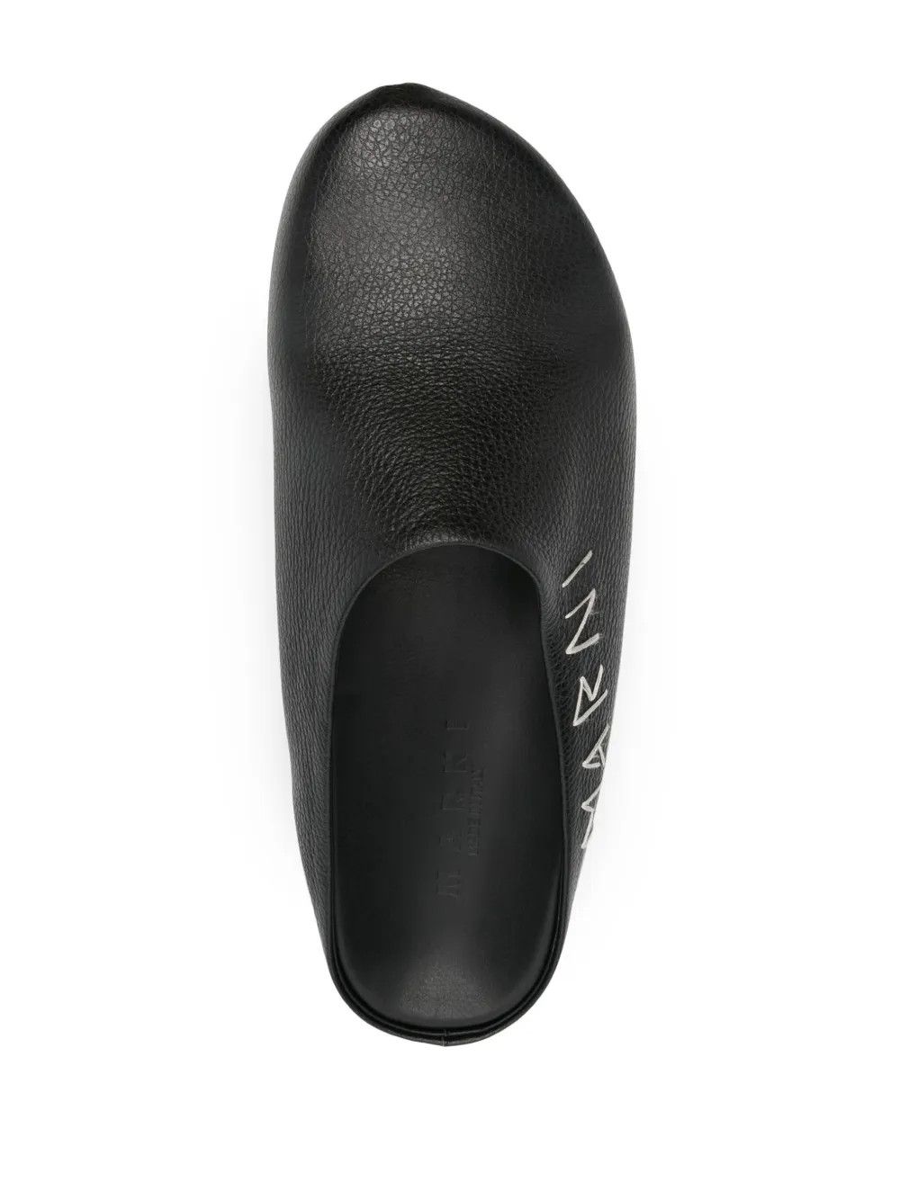 o1w1db11125 Logo Embroidered Slippers in Black