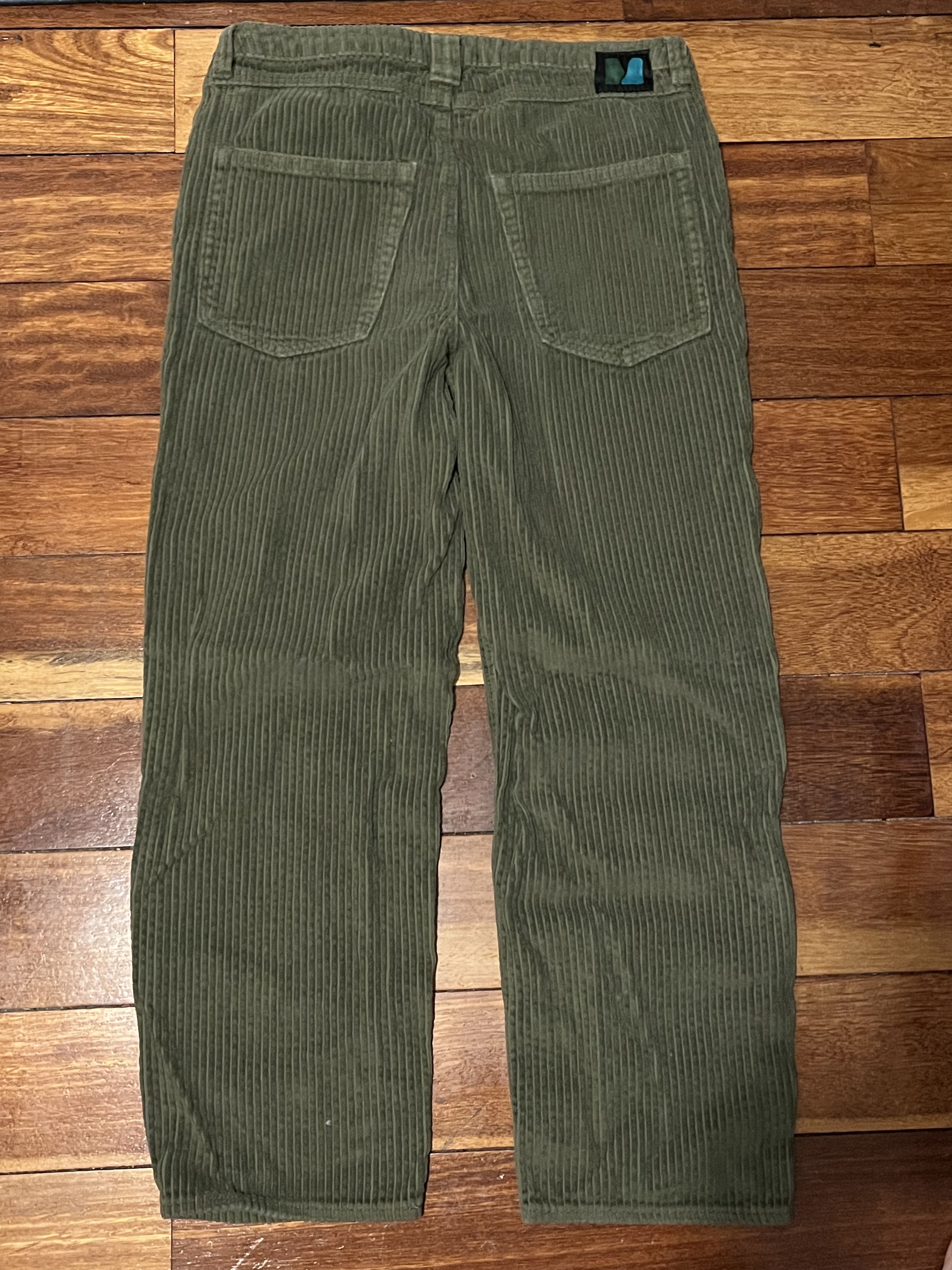 Monet Monet Push Olive Corduroy Skate Pants Size US 32 / EU 48 - 2 Thumbnail