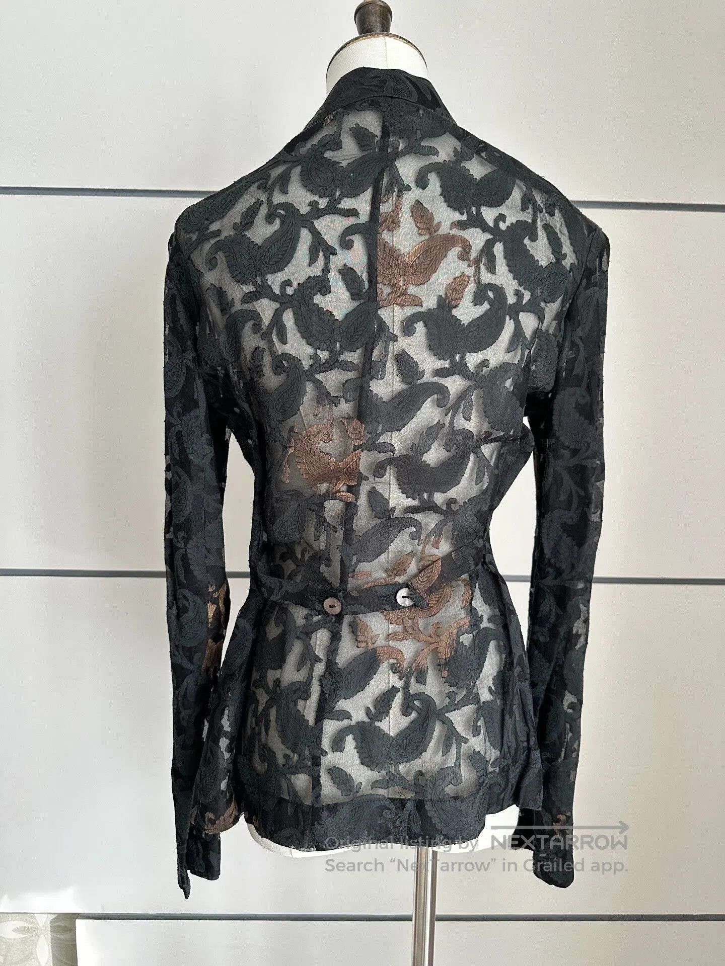 Dries Van Noten Dries Van Noten 90s Embroidered Blazer. Size S / US 4 / IT 40 - 4 Thumbnail