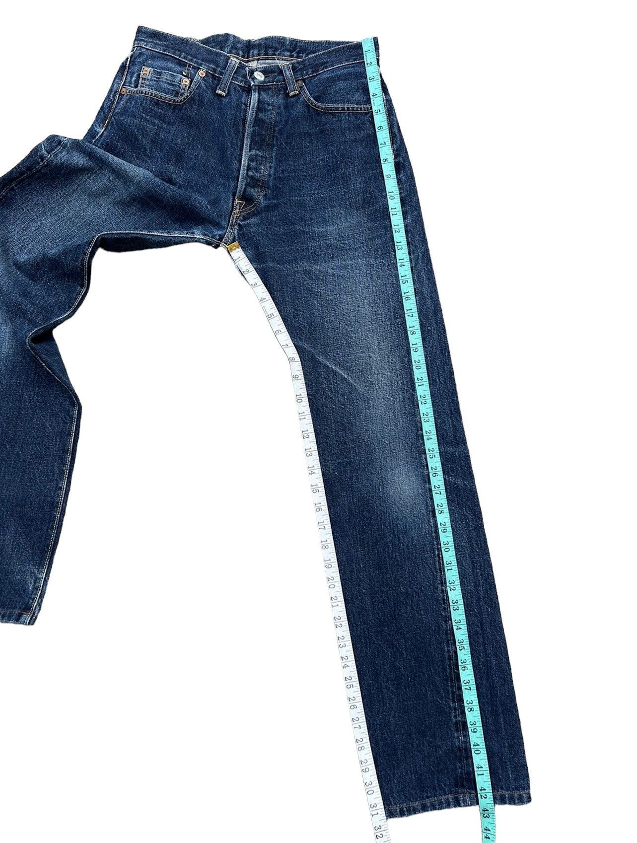 Denime Vtg 90s DENIME Orizzonti Leather Patch Selvedge Denim Jeans Size US 30 / EU 46 - 5 Thumbnail