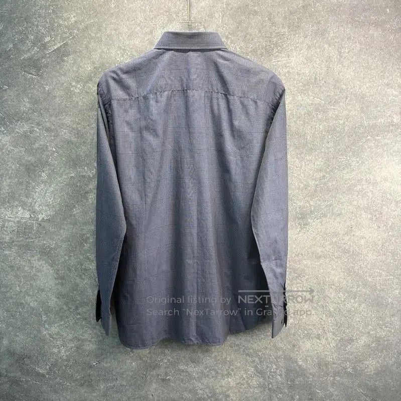 Burberry Burberry Cotton Long Sleeve Shirt in Navy. Size US L / EU 52-54 / 3 - 2 Thumbnail
