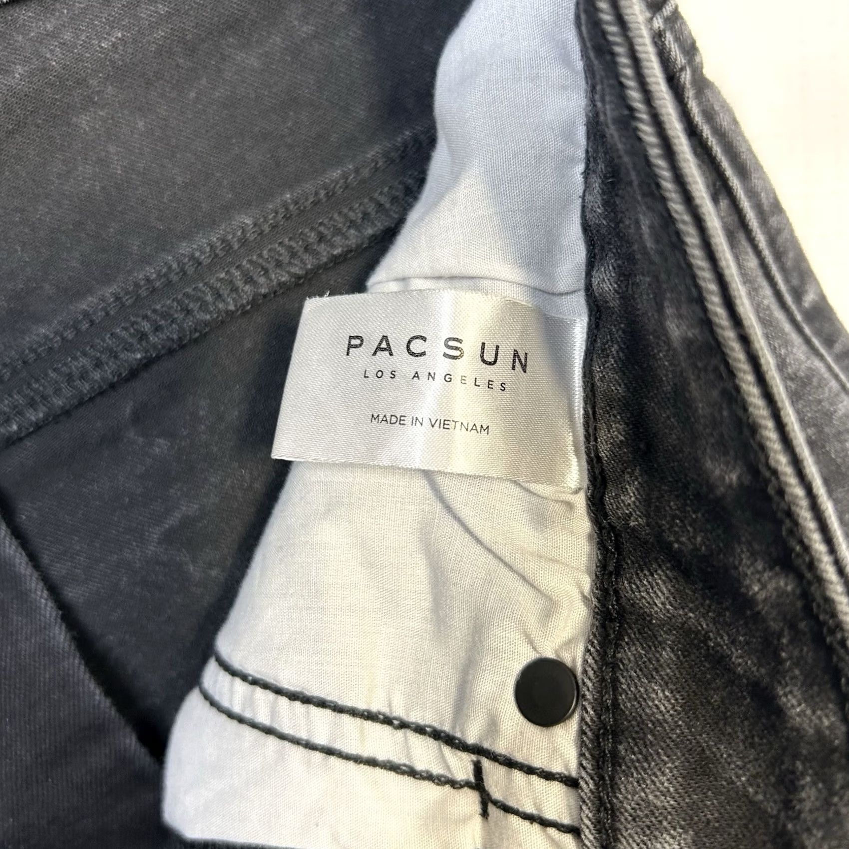 Pacsun Pacsun Stacked Skinny Jeans Mens 30x32 Black Denim Mid Rise Zip Jeans Regular Fit 5-Pocket Design Biker Grunge Hipster Vintage: No Mens Size US 30 / EU 46 - 6 Thumbnail