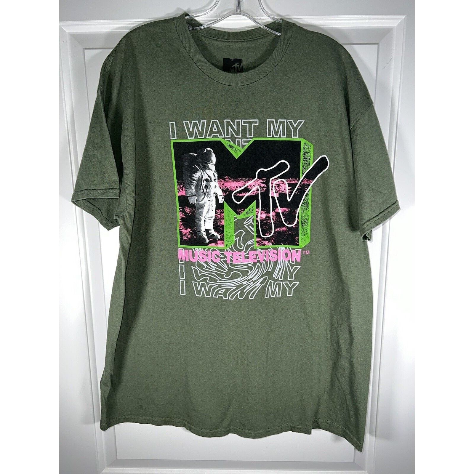 Mtv Vtg MTV 80s I Want My MTV Moonman VMA T-Shirt Size Large Size US L / EU 52-54 / 3 - 1 Thumbnail