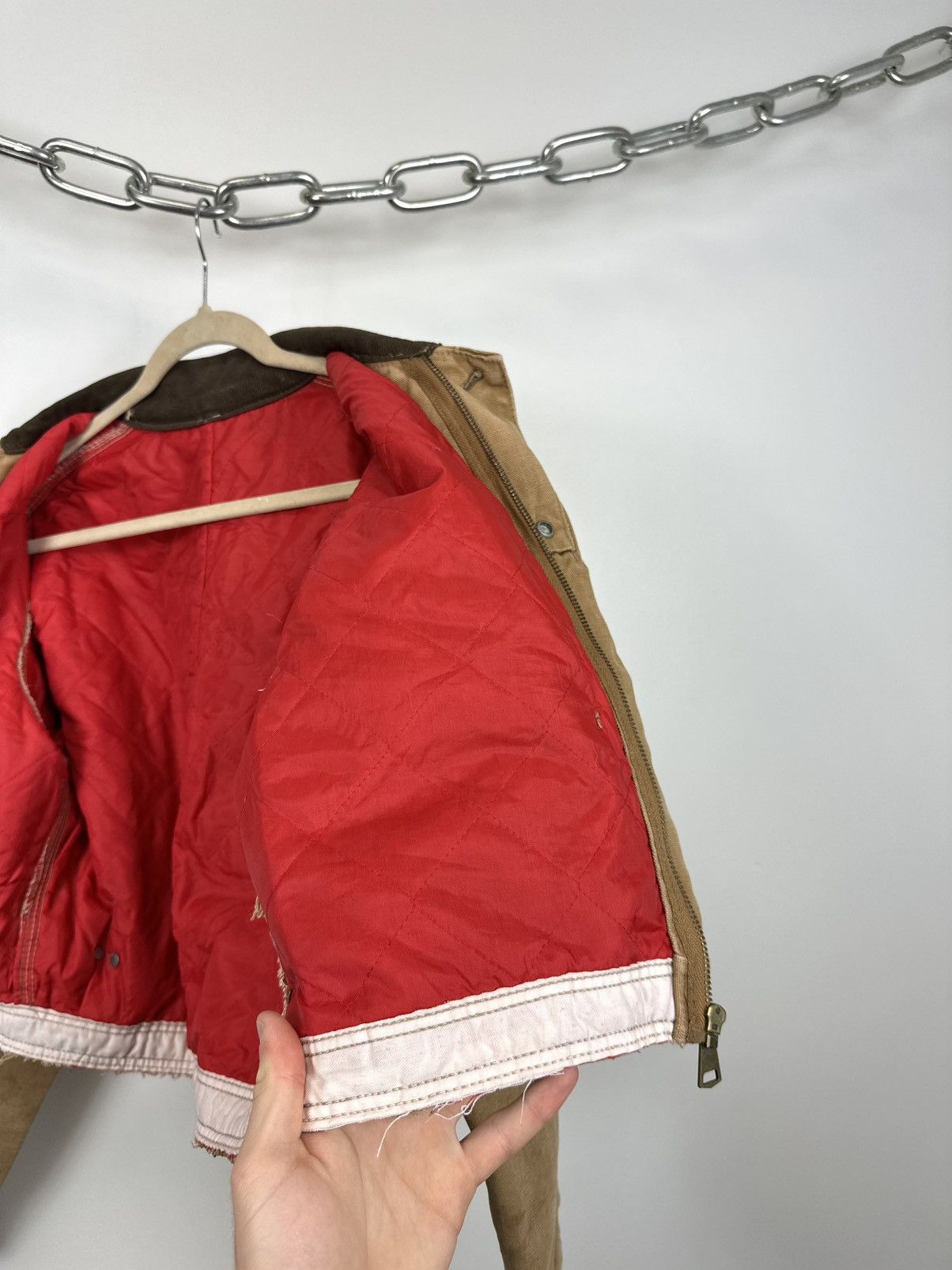 Carhartt Vintage 70s Carhartt USA Distressed Cropped Detroit Jacket Size US S / EU 44-46 / 1 - 18 Thumbnail