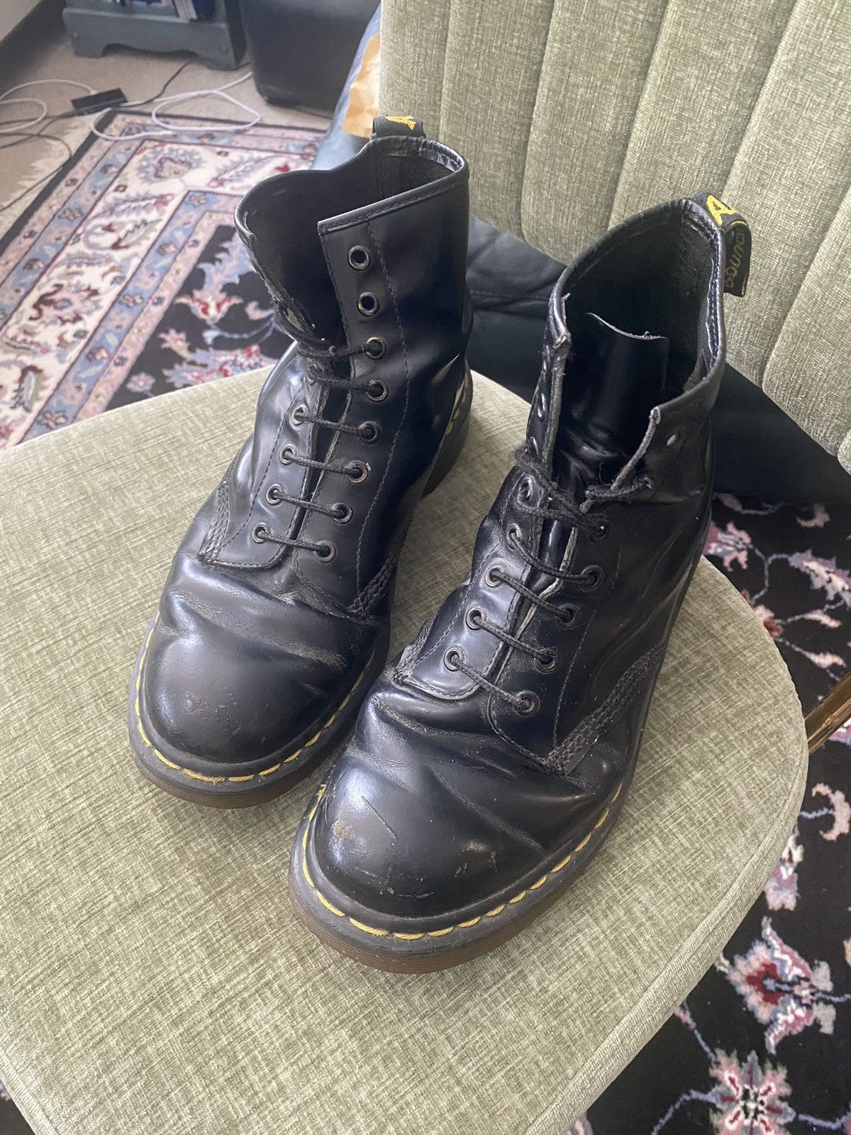 Dr. Martens Vintage- Dr. Martens- 8-Eye - Made in England - Black Sz 10 Size US 10 / EU 43 - 2 Thumbnail