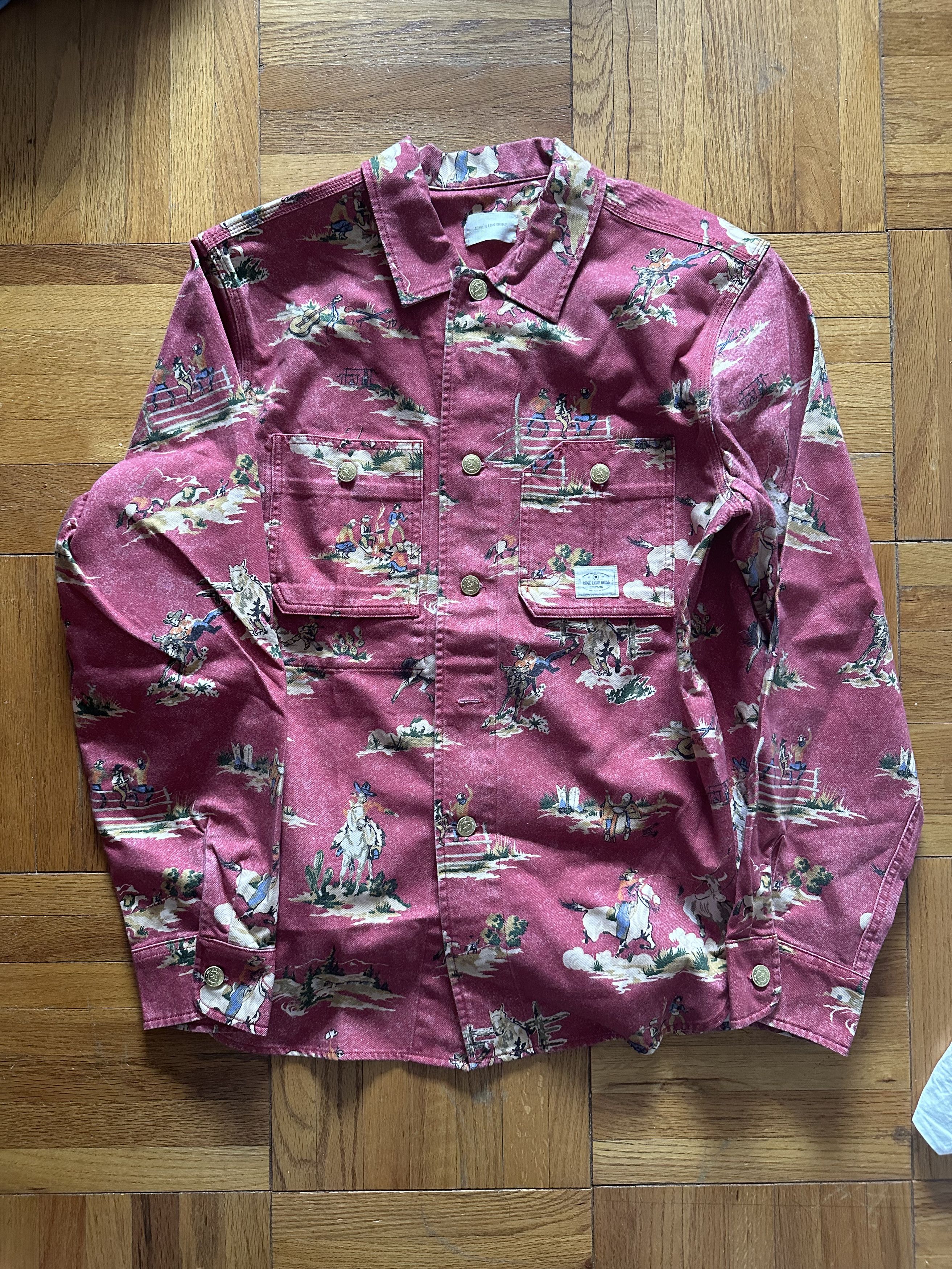 Aime Leon Dore Aime Leon Dore Twill Work Shirt Red Size US L / EU 52-54 / 3 - 1 Thumbnail