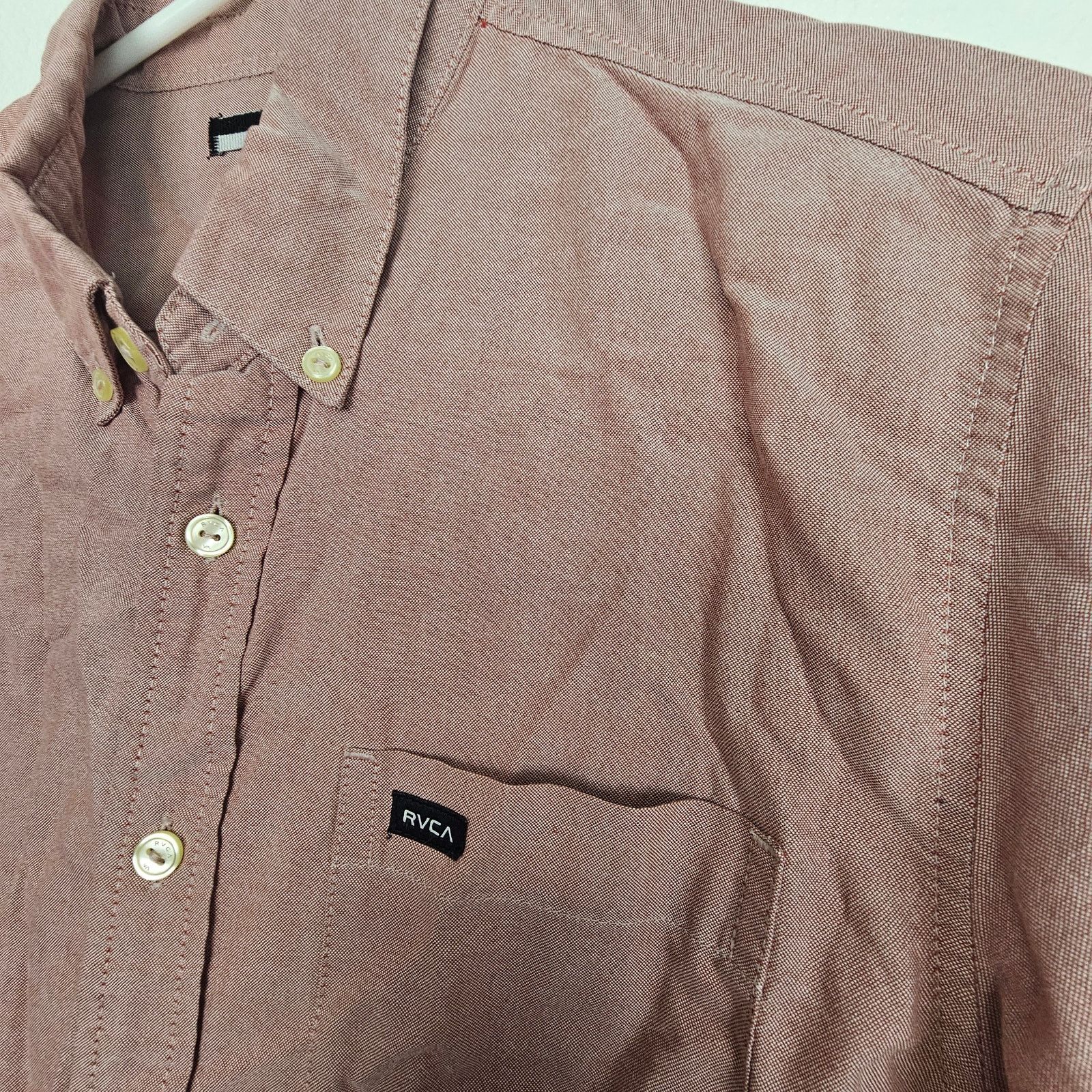 RVCA RVCA Mens Slim Fit Button Down Shirt Sz S Skater Grunge Size US S / EU 44-46 / 1 - 5 Thumbnail