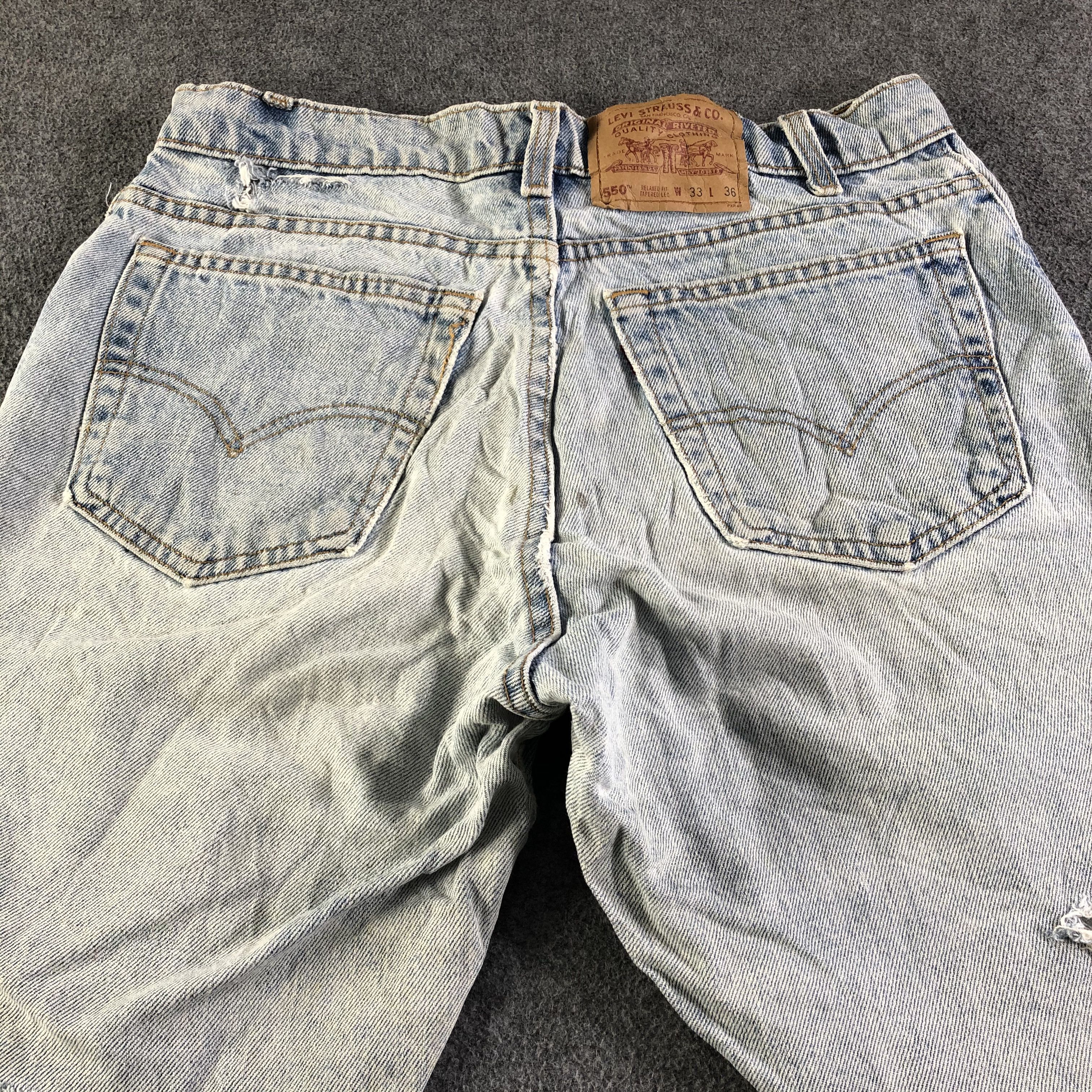Levi's × Vintage Vintage Light Wash Levis 550 Jeans-J4564 Size 31" - 4 Thumbnail