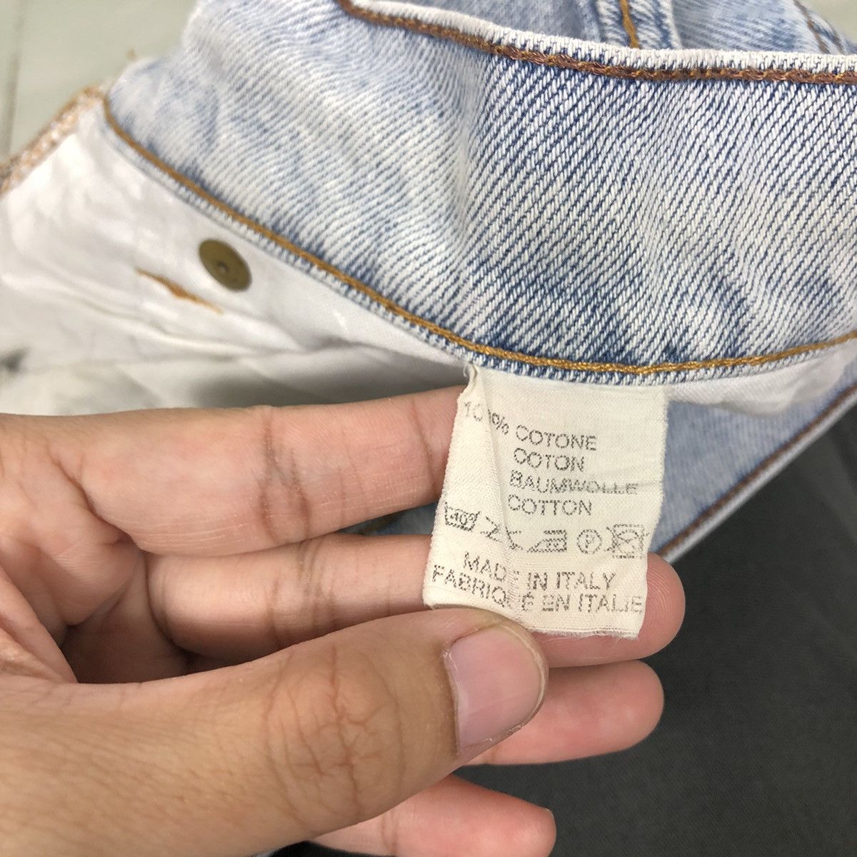 Japanese Brand 🔥90’s VINTAGE ACID WASH DENIM JEANS GOOSE & GENDER JAPAN Size US 32 / EU 48 - 16 Thumbnail
