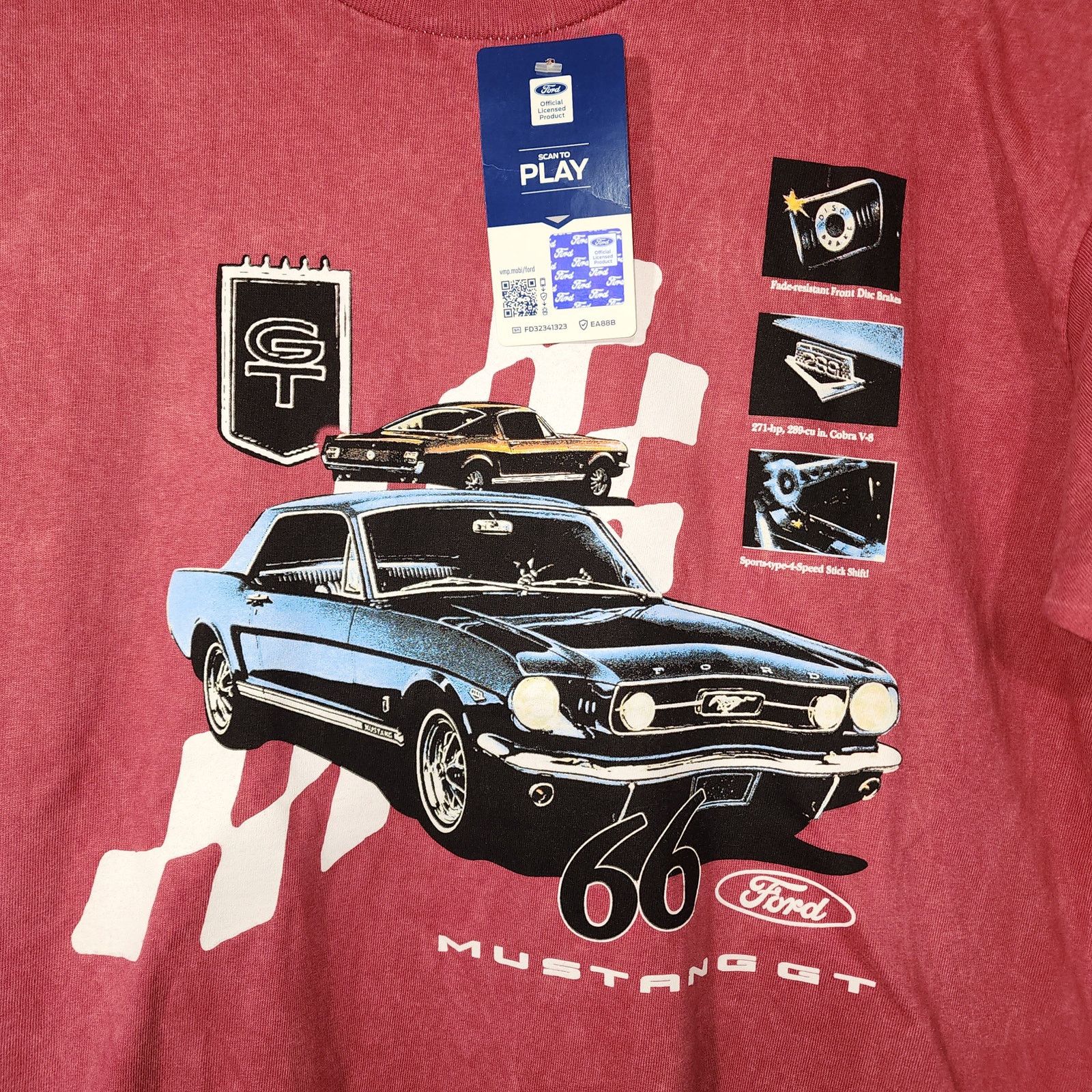 Ford Ford Mustang Gt 66 graphic shirt men Large Size US L / EU 52-54 / 3 - 2 Thumbnail