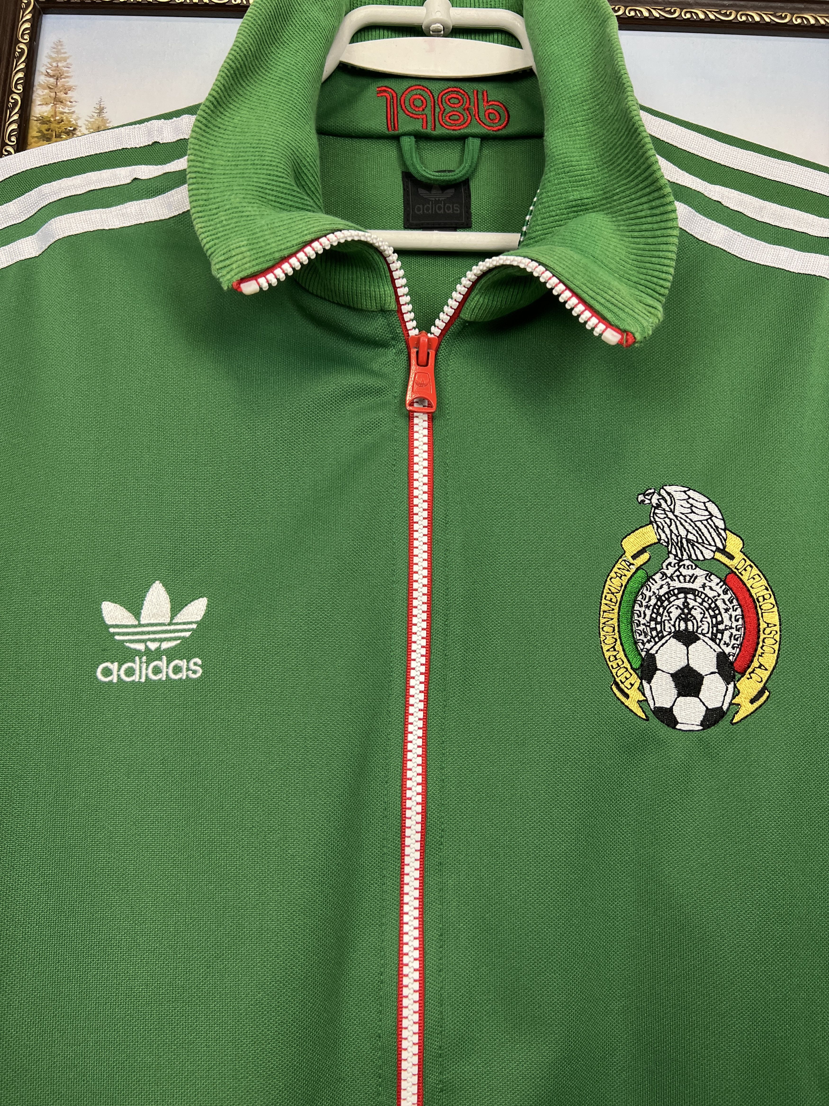 Adidas Vintage Adidas Originals Mexico World Cup Football Jacket Size US M / EU 48-50 / 2 - 3 Thumbnail