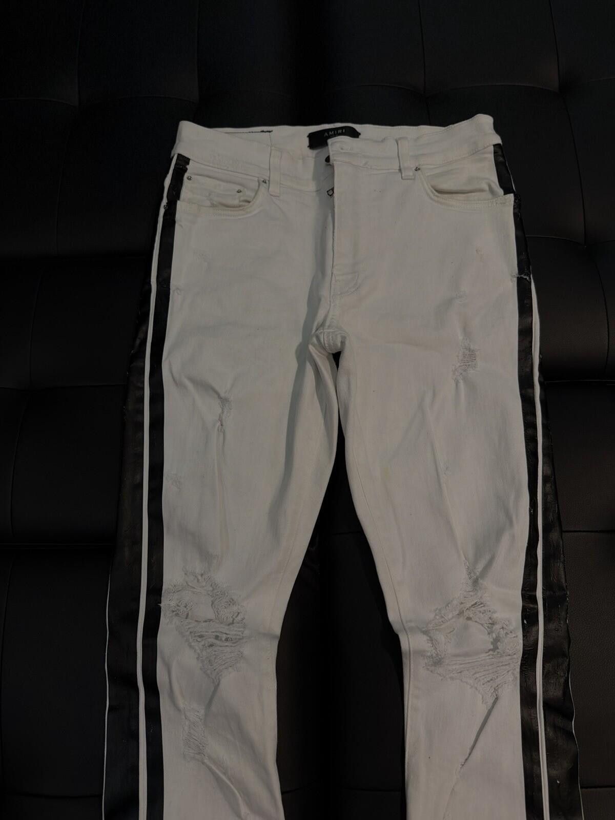 Amiri Size 30 - Amiri White Line Pants Jeans 100% Authentic Size US 30 / EU 46 - 7 Thumbnail