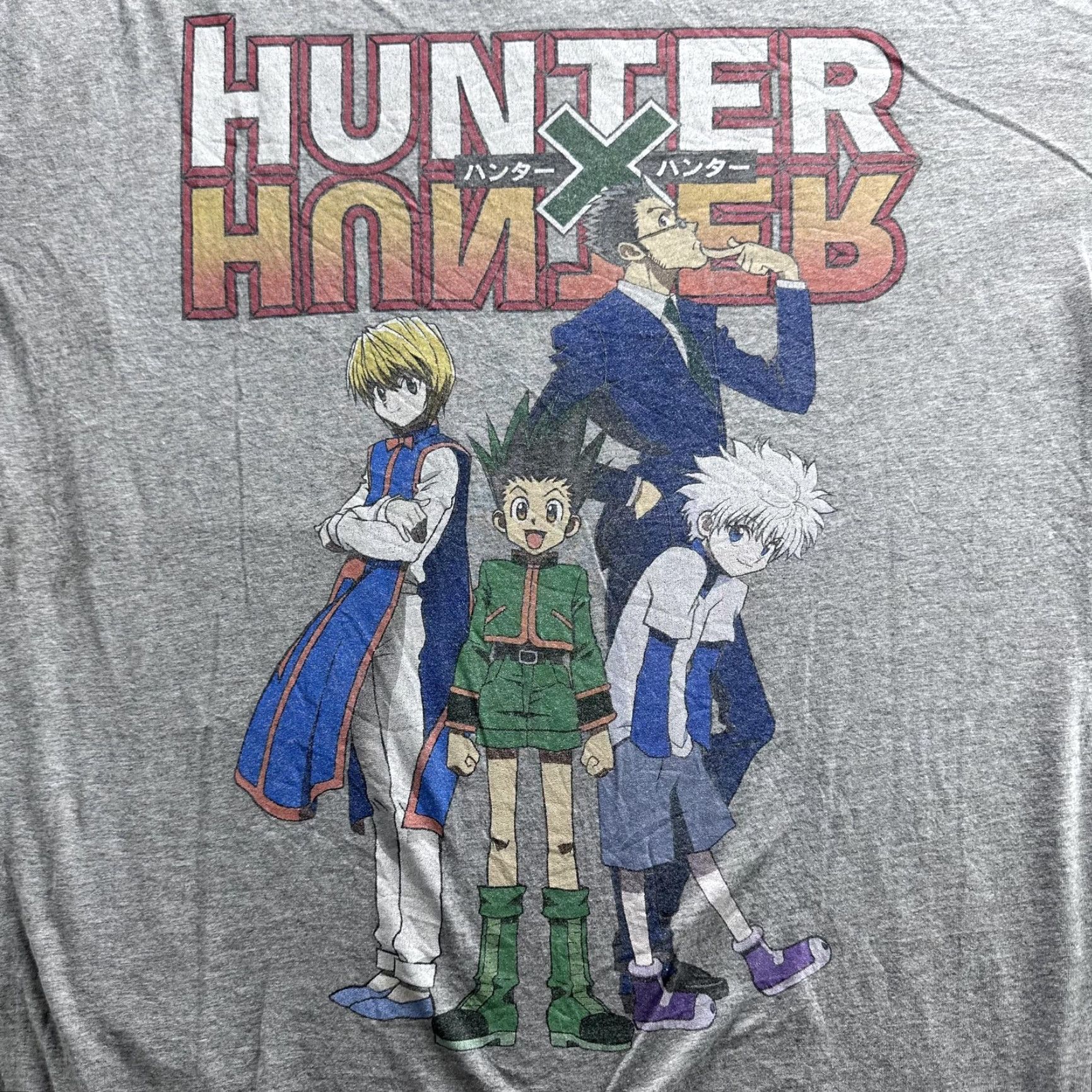 Other Hunter x Hunter Shirt Mens 2XL Gray Anime Graphic Tee Manga Gon Killua Kurapika Size US XXL / EU 58 / 5 - 2 Thumbnail