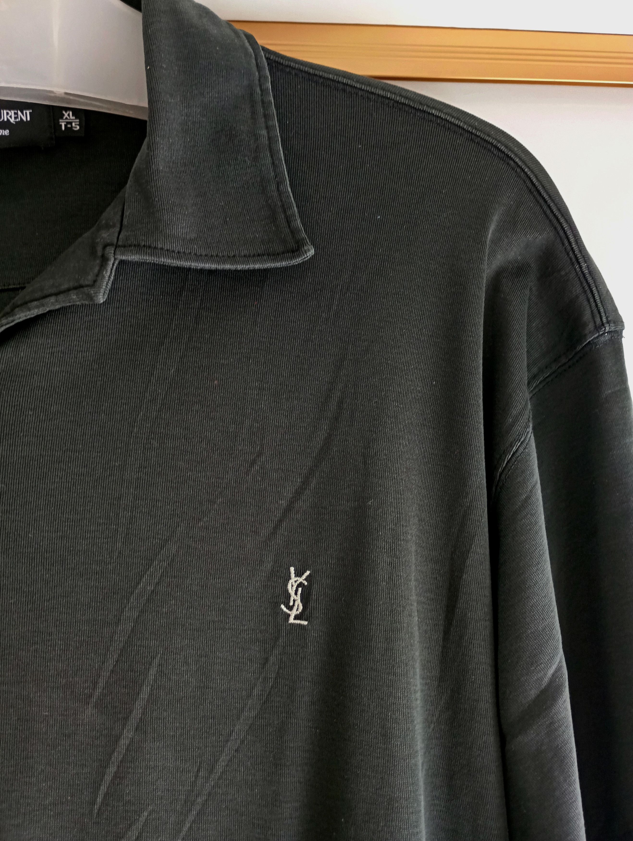 Yves Saint Laurent Vtg YSL Yves Saint Laurent Pour Homme Polo Tee Size US XL / EU 56 / 4 - 4 Thumbnail
