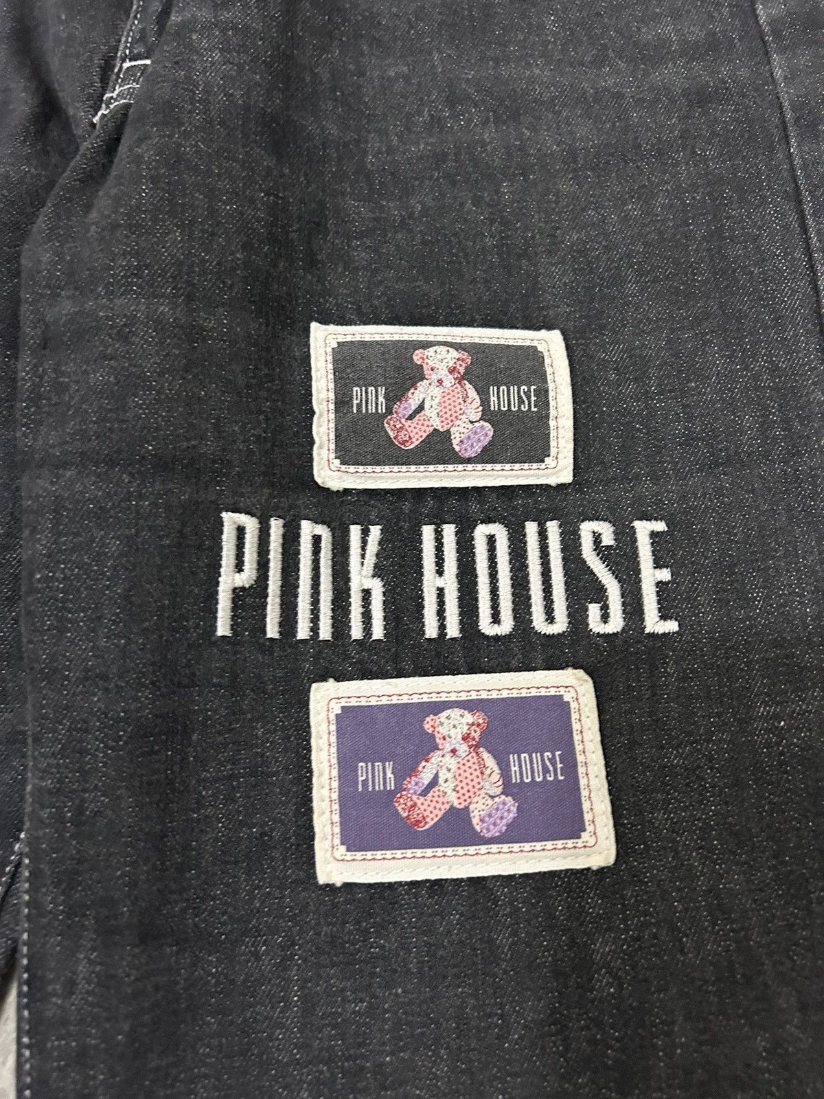 Japanese Brand × Karl Helmut × Pink House Pink House Bear Photo jeans Size US 27 - 9 Thumbnail