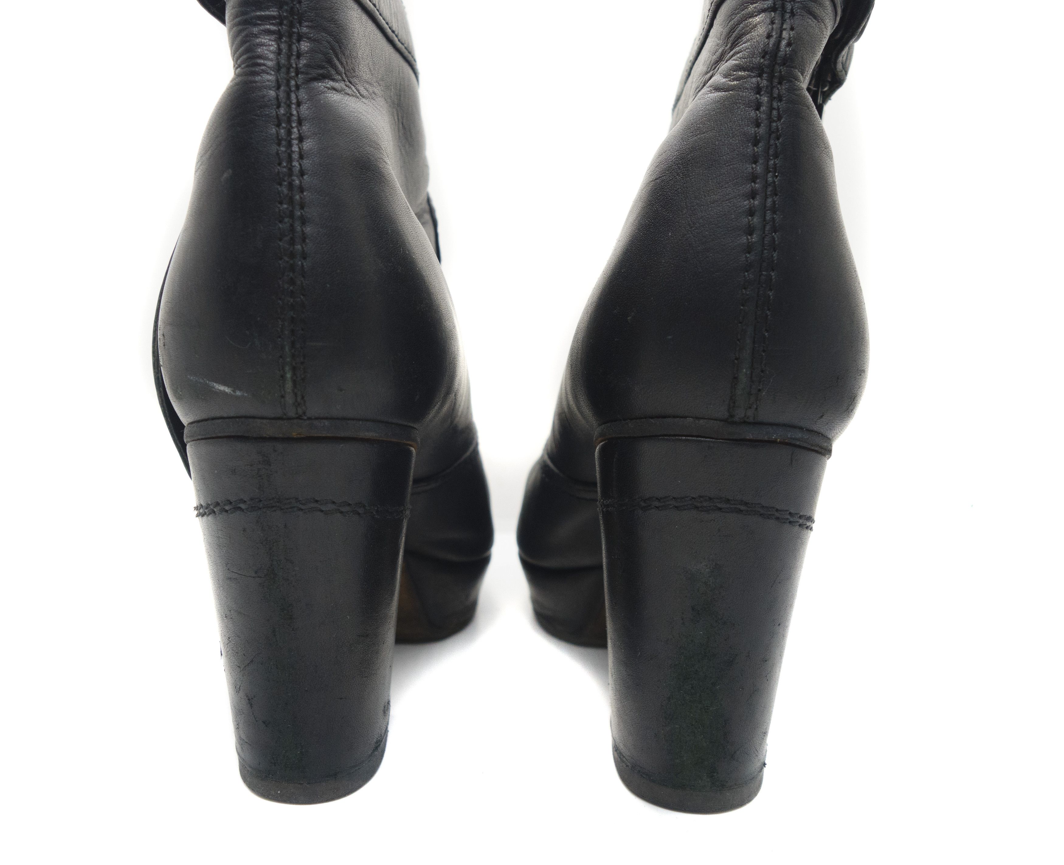 Acne Studios Ankle Leather Zip Boots Size US 7 / IT 37 - 3 Thumbnail