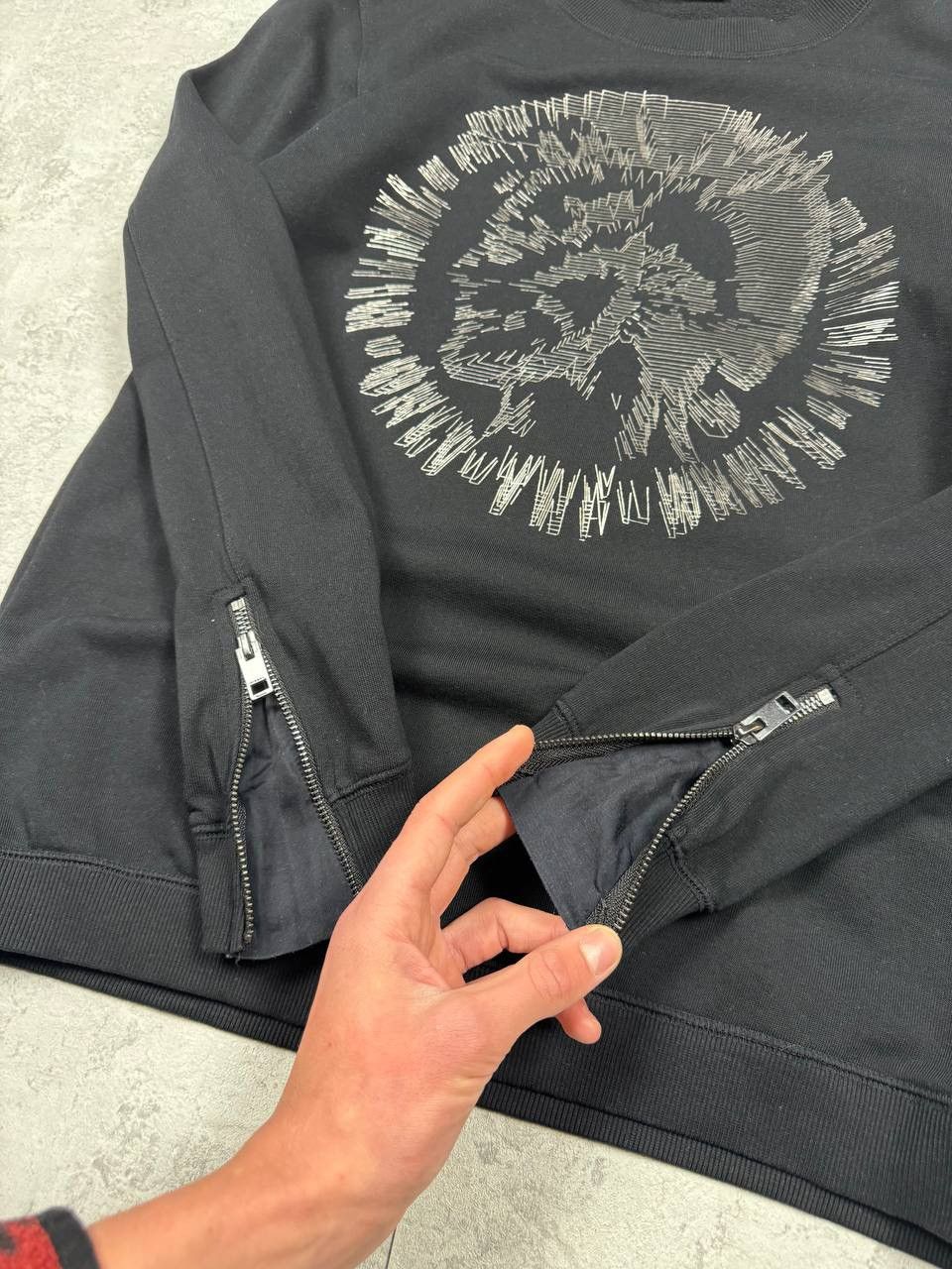 Diesel Diesel Black Sweatshirt Big Logo Size M Size US M / EU 48-50 / 2 - 9 Thumbnail