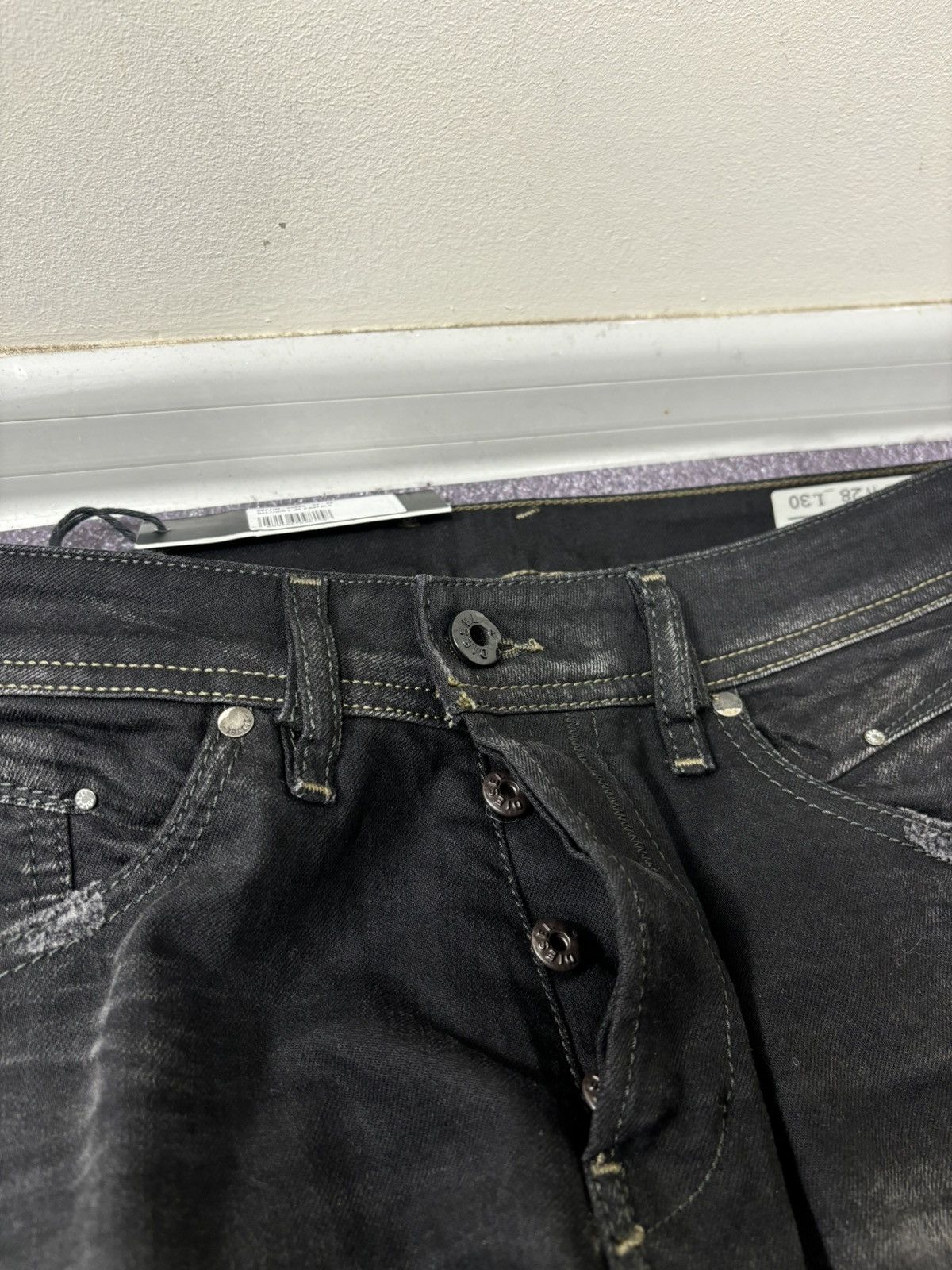 Diesel Diesel Belther NWT Regular Slim Hype Black Denim Jeans Size US 28 / EU 44 - 10 Thumbnail