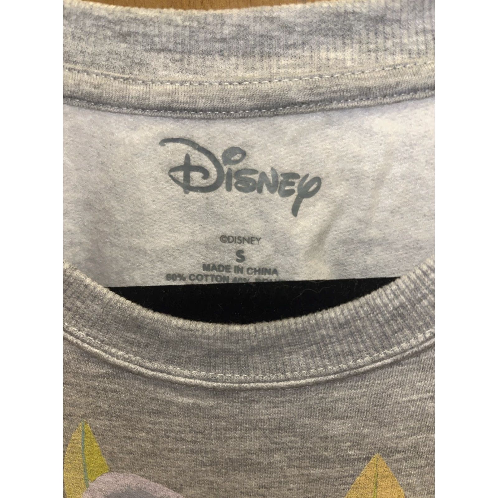 Disney Disney Alice in Wonderland Gray Sweatshirt Women Small Pullover Cotton Blend Graphic Print Size S / US 4 / IT 40 - 3 Thumbnail