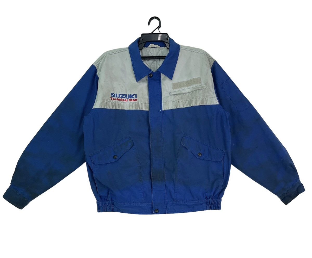 Vintage Vtg 90s SUZUKI technical staff racing workwear jacket Size US L / EU 52-54 / 3 - 1 Thumbnail