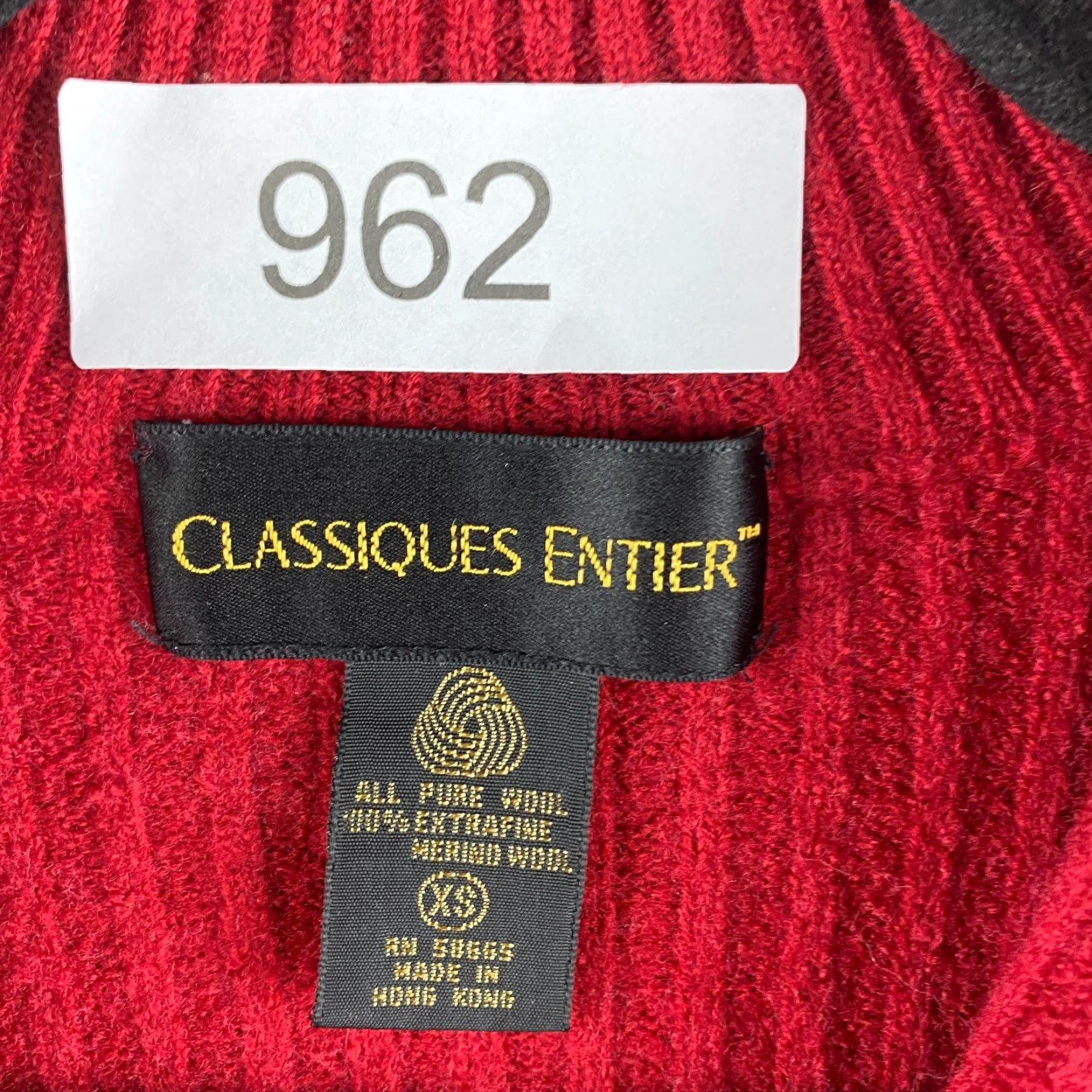 Vintage Classiques Entier Sweater Womens XS Extra Fine Merino Wool High Neck 1/4 Zip Size XS / US 0-2 / IT 36-38 - 7 Thumbnail