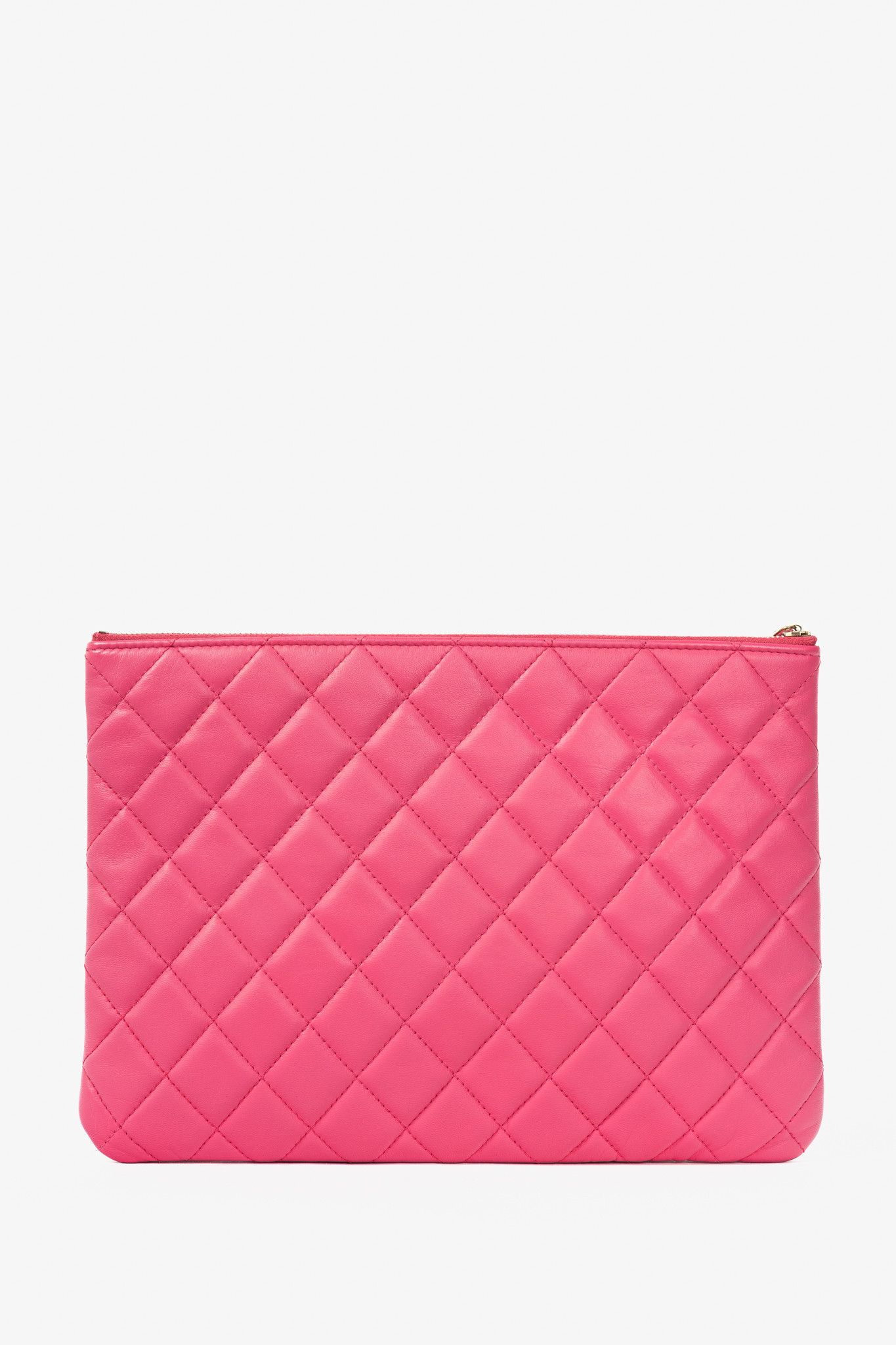 Chanel Chanel Pink Quilted Lambskin Medium O-Case Size ONE SIZE - 4 Thumbnail
