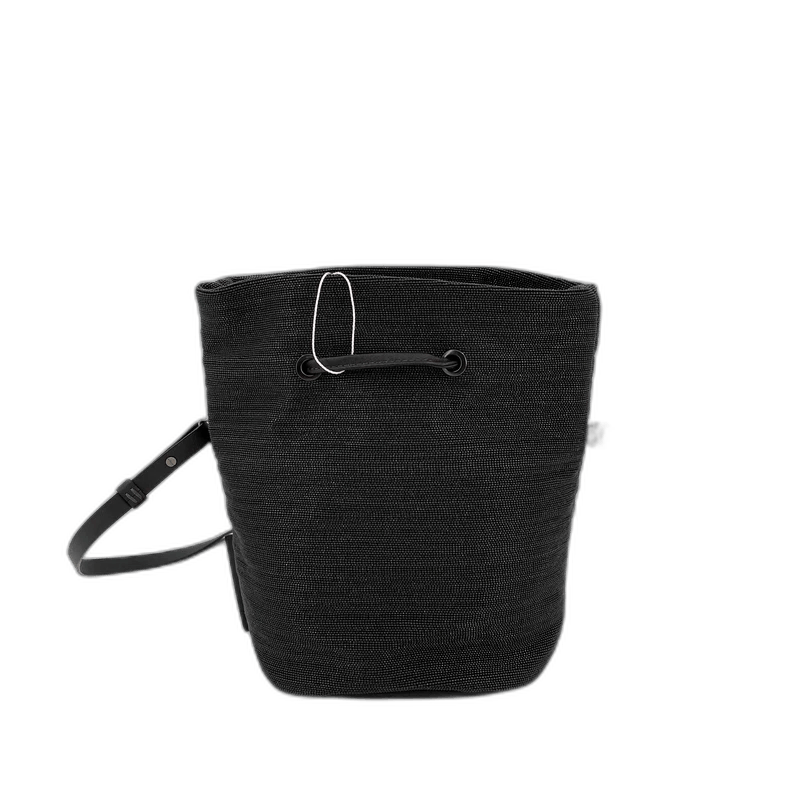 Brunello Cucinelli Black Bucket Bag With Beads, Women's