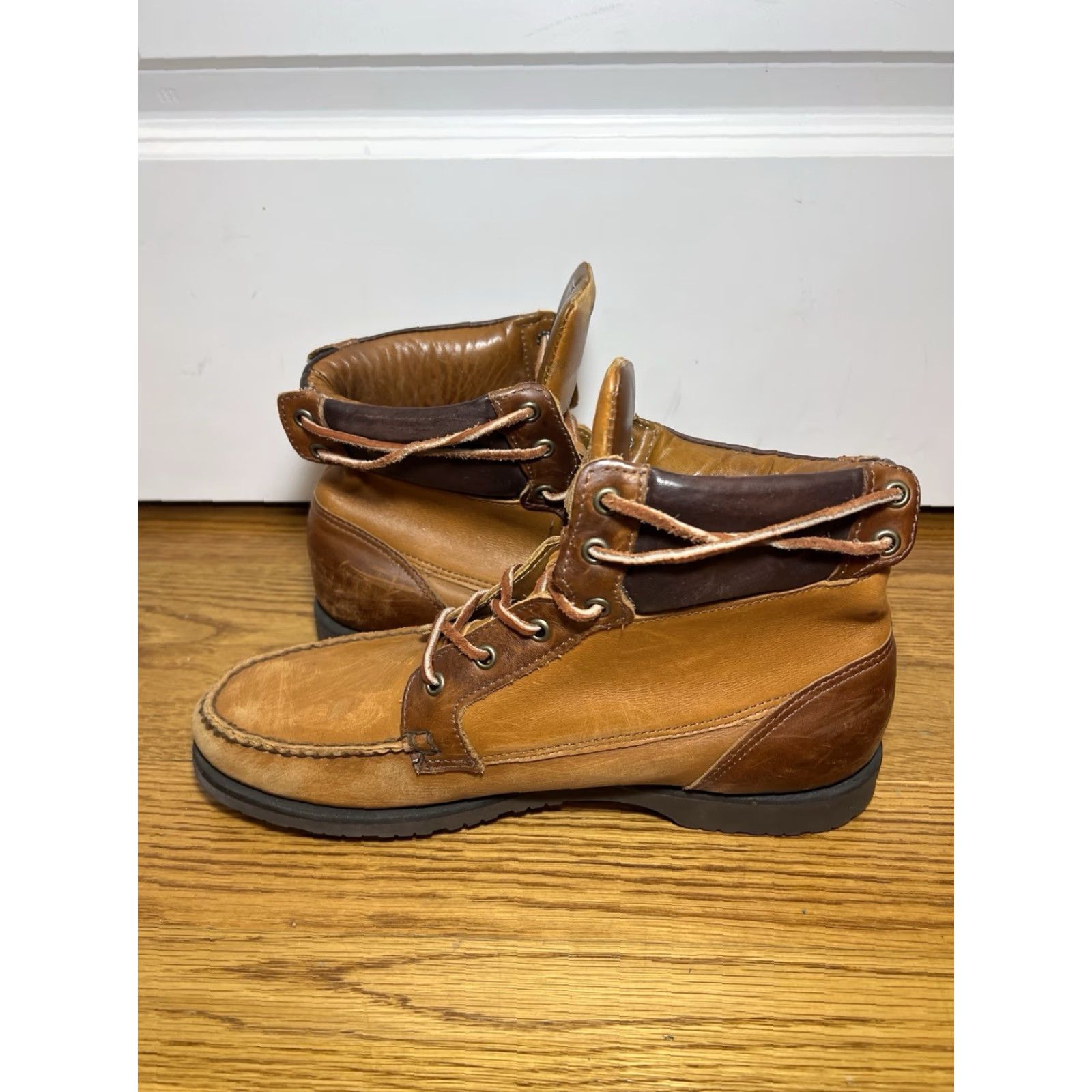 Sebago Sebago X Vane Scout Leather Boots Rust Cedar Mens Size 11 M Vibram Soles Chukka Ankle Leather Multicolor Casual Travel City Going Out Deer Mens Size US 11 / EU 44 - 6 Thumbnail