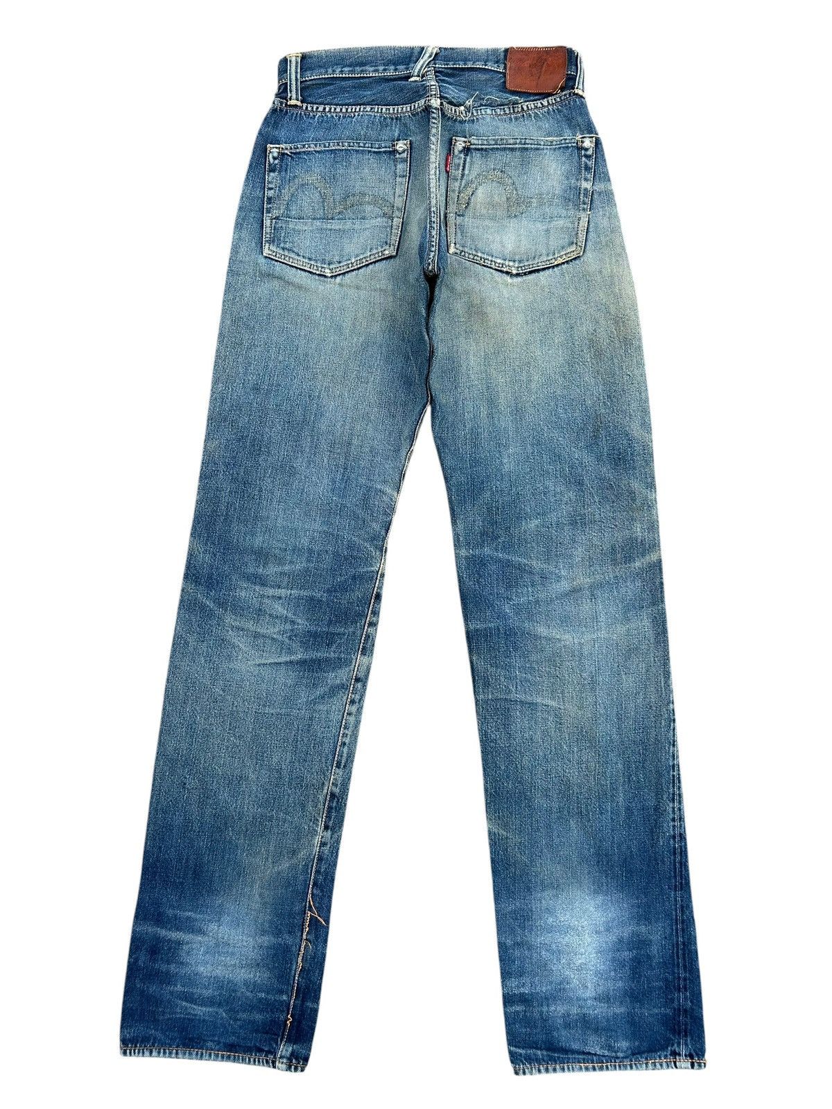 Kapital Thrashed Vintage Evisu Selvedge Denim Jeans Size US 28 / EU 44 - 4 Thumbnail